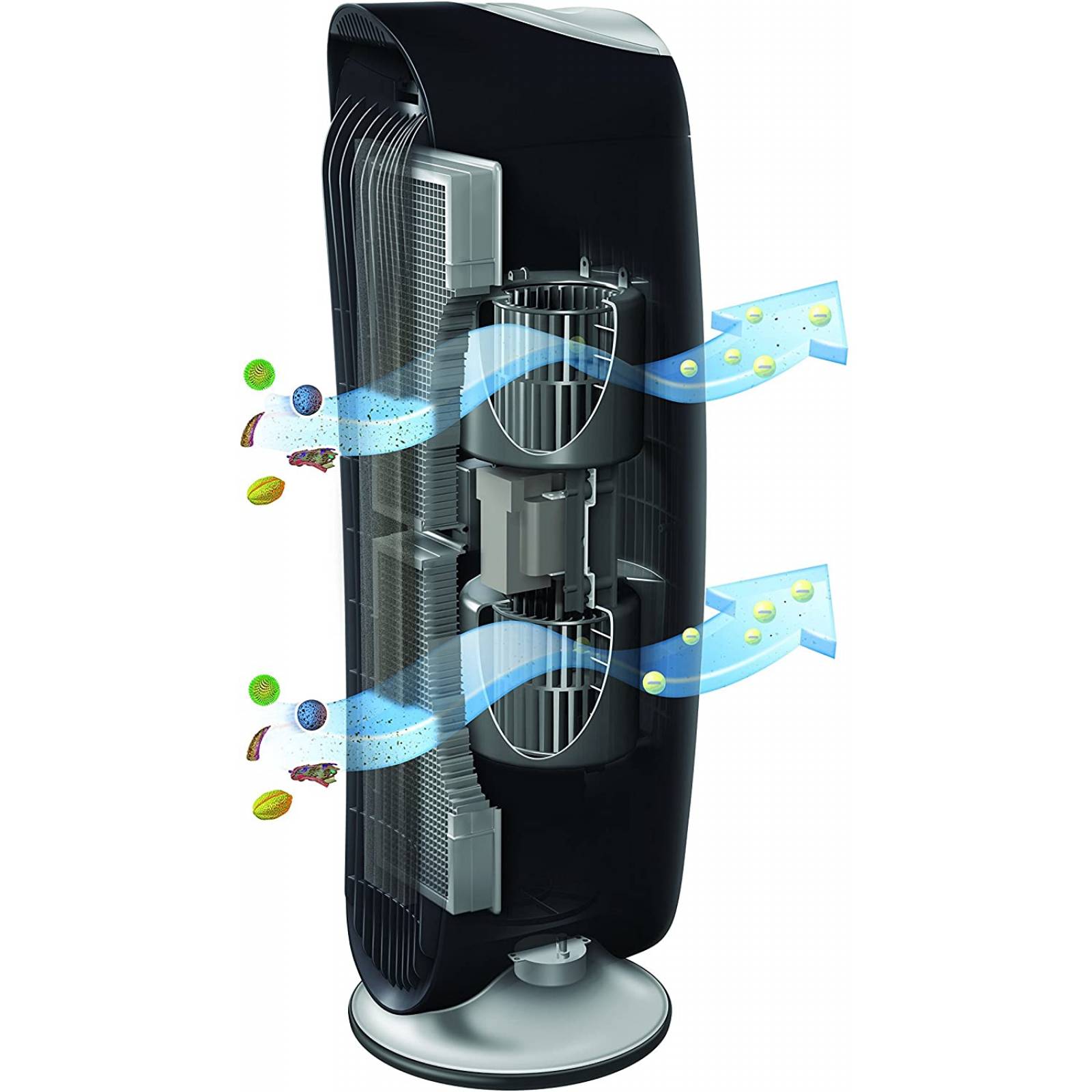 Honeywell HFD-120-Q QuietClean Purificador de aire oscilante con filtros lavables permanentes