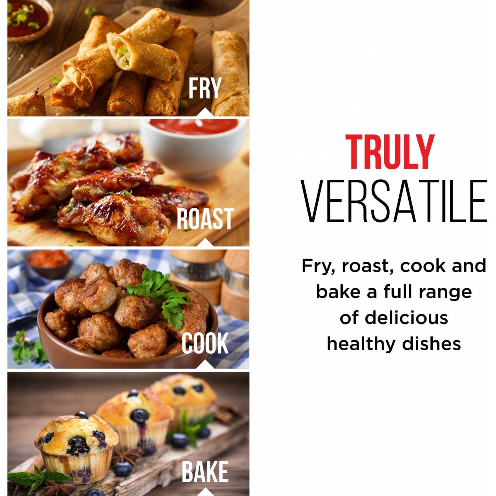 Chefman | Freidora de Aire de 3.5L | AirFryer TurboFry Fríe sin Aceite | Doble Perilla de Temperatura y Tiempo | Negro Mate RJ38-V3-DC35