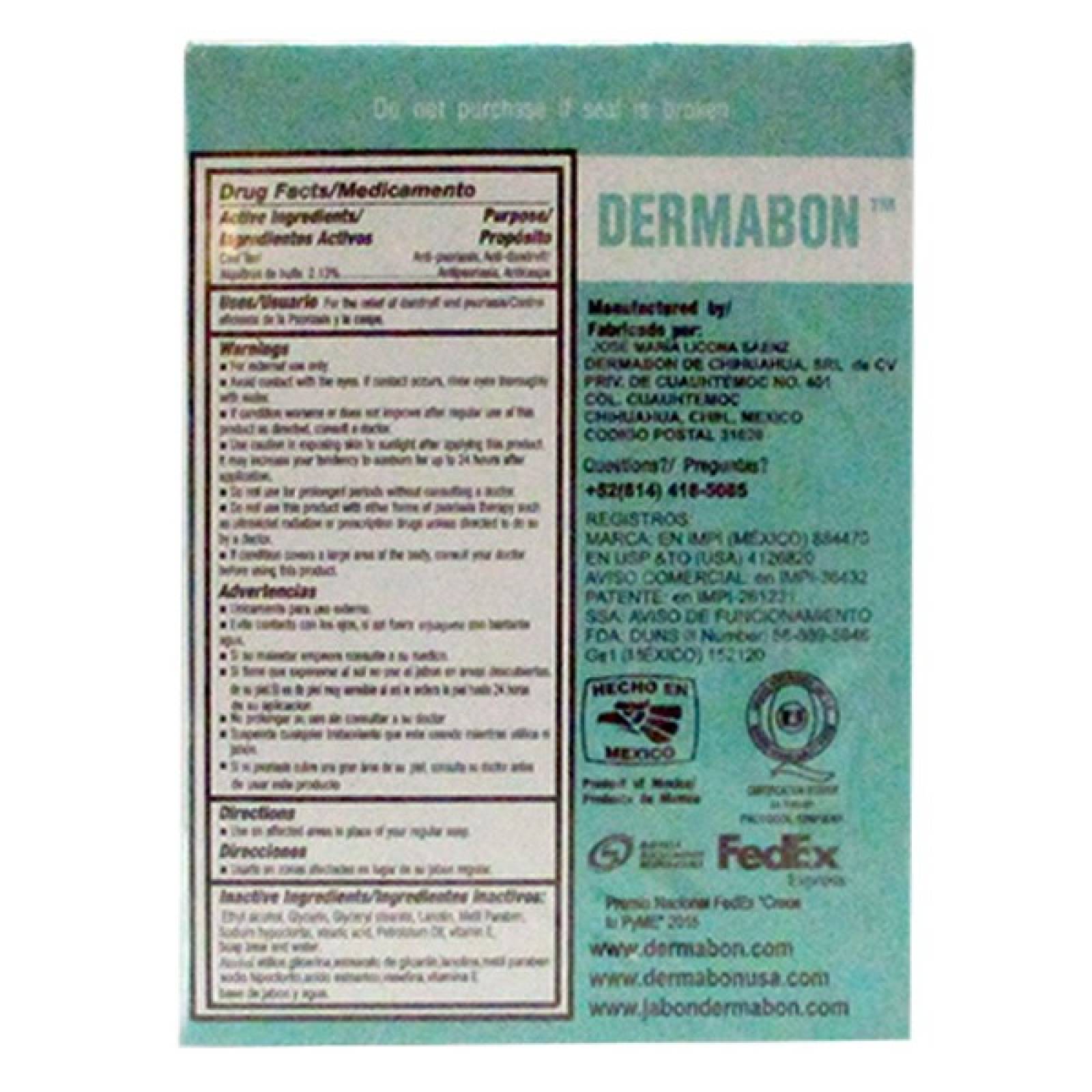 DERMABON JABON DERMATOLOGICO 90GR