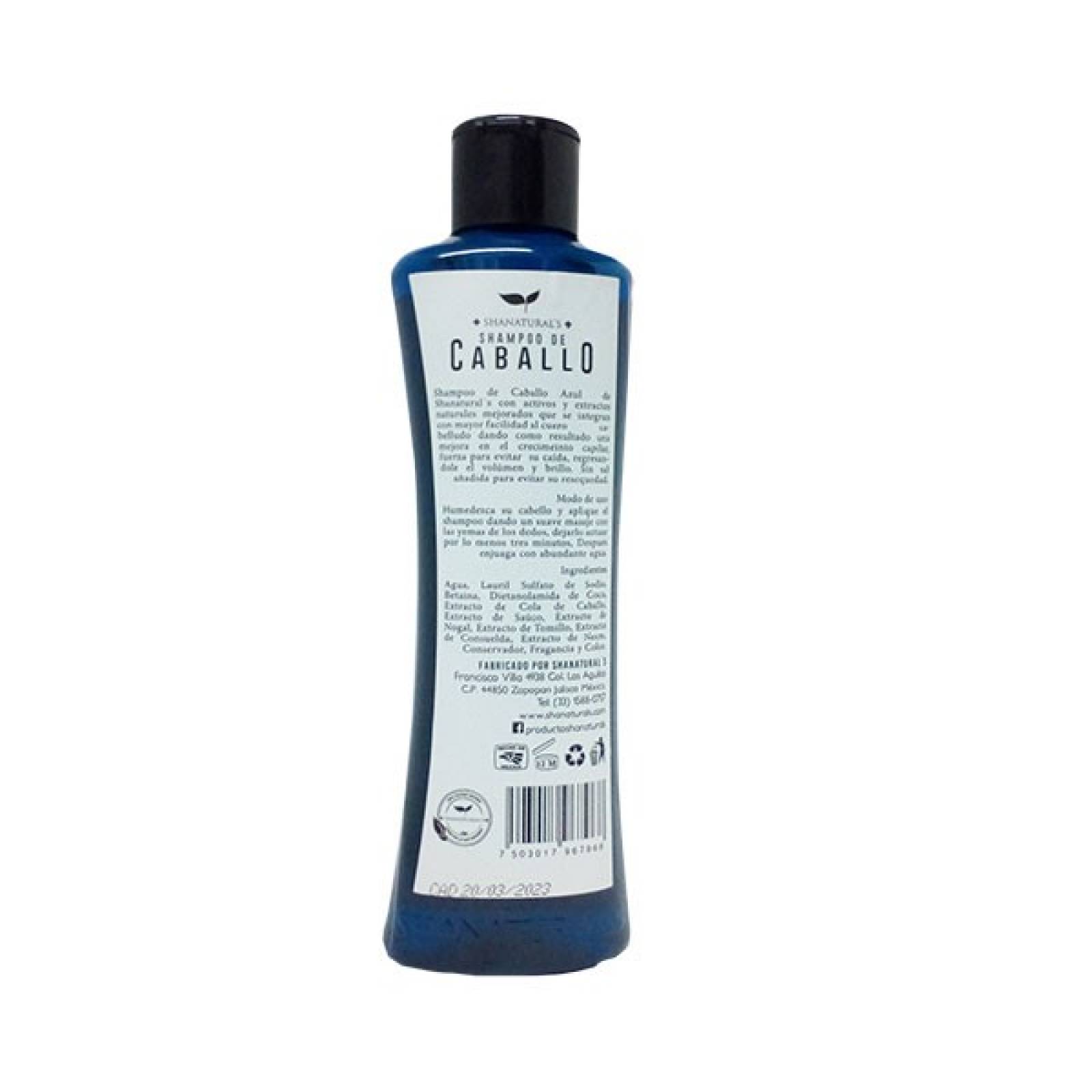 SHAMPOO DE CABALLO AZUL 500 ML SHANATURALS