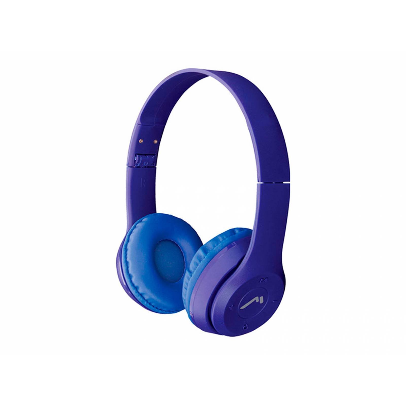 AudÃ­fonos Bluetooth de Diadema Recargables con Manos Libres en Color Azul
