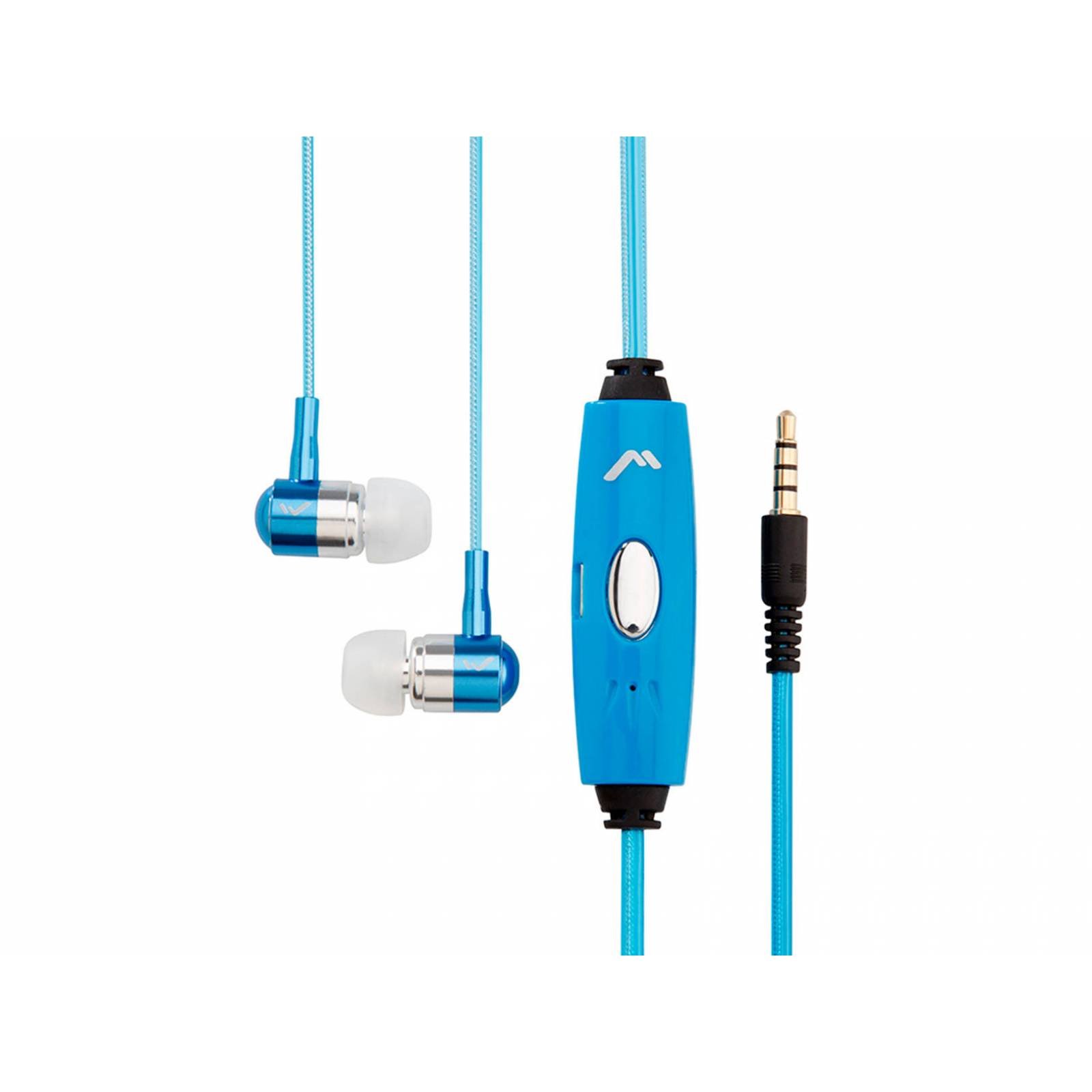 AudÃ­fonos Manos Libres con Luz LED en el Cable en Color Azul