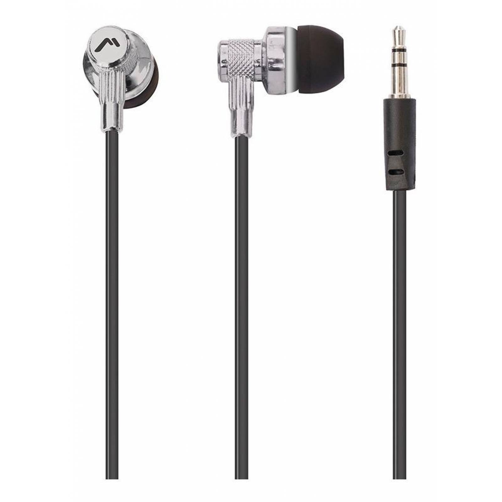 Audífonos Metálicos Mitzu Ergonómicos Resistentes Mh-2014 Gris