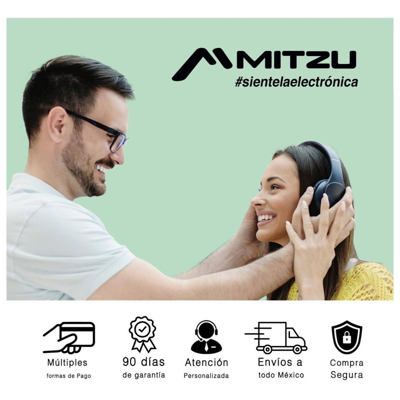 Audífonos Diadema Mitzu Plegable Con Aislante De Ruido Violeta