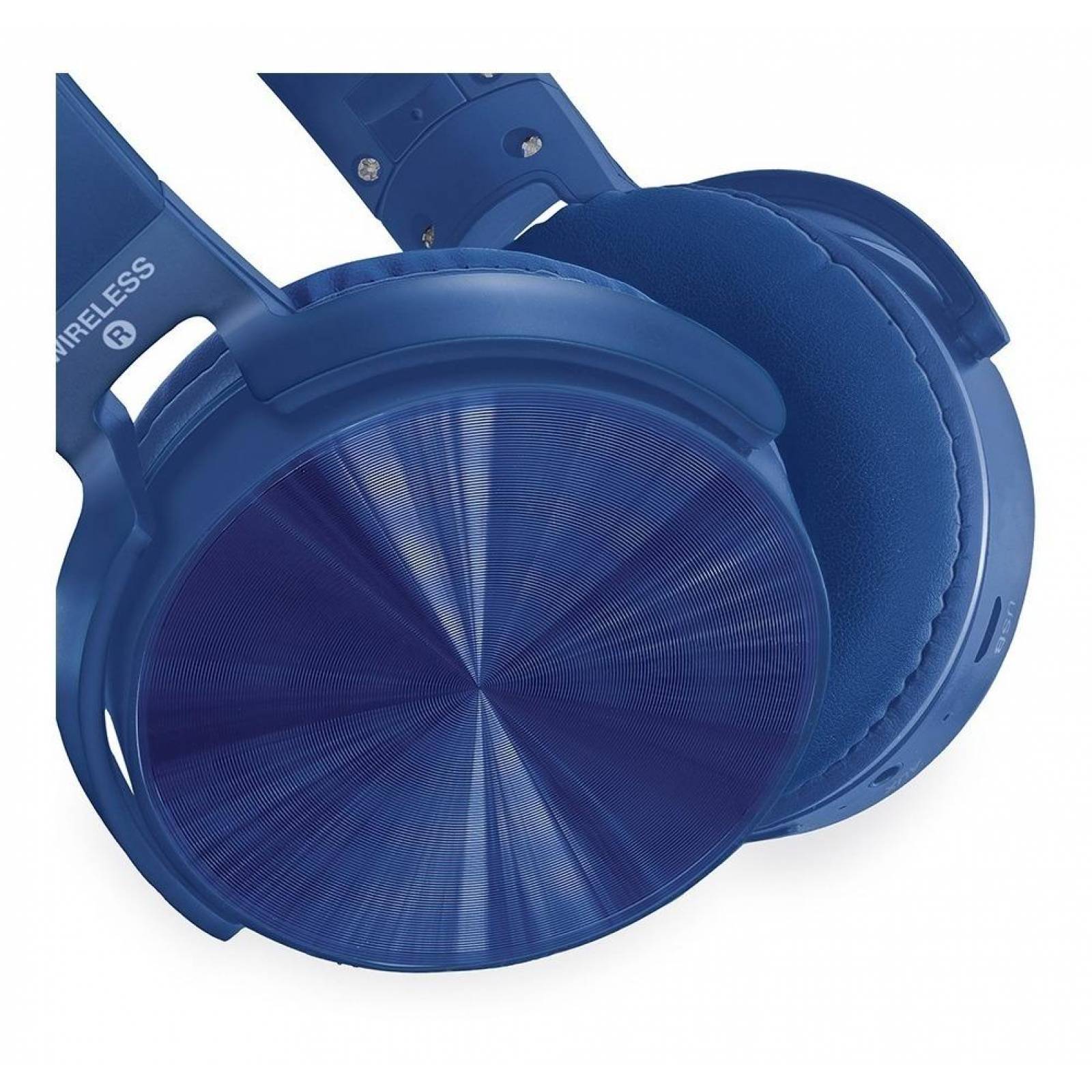 Audífonos Diadema Mitzu Inalámbricos Bluetooth Mh-8097 Azul