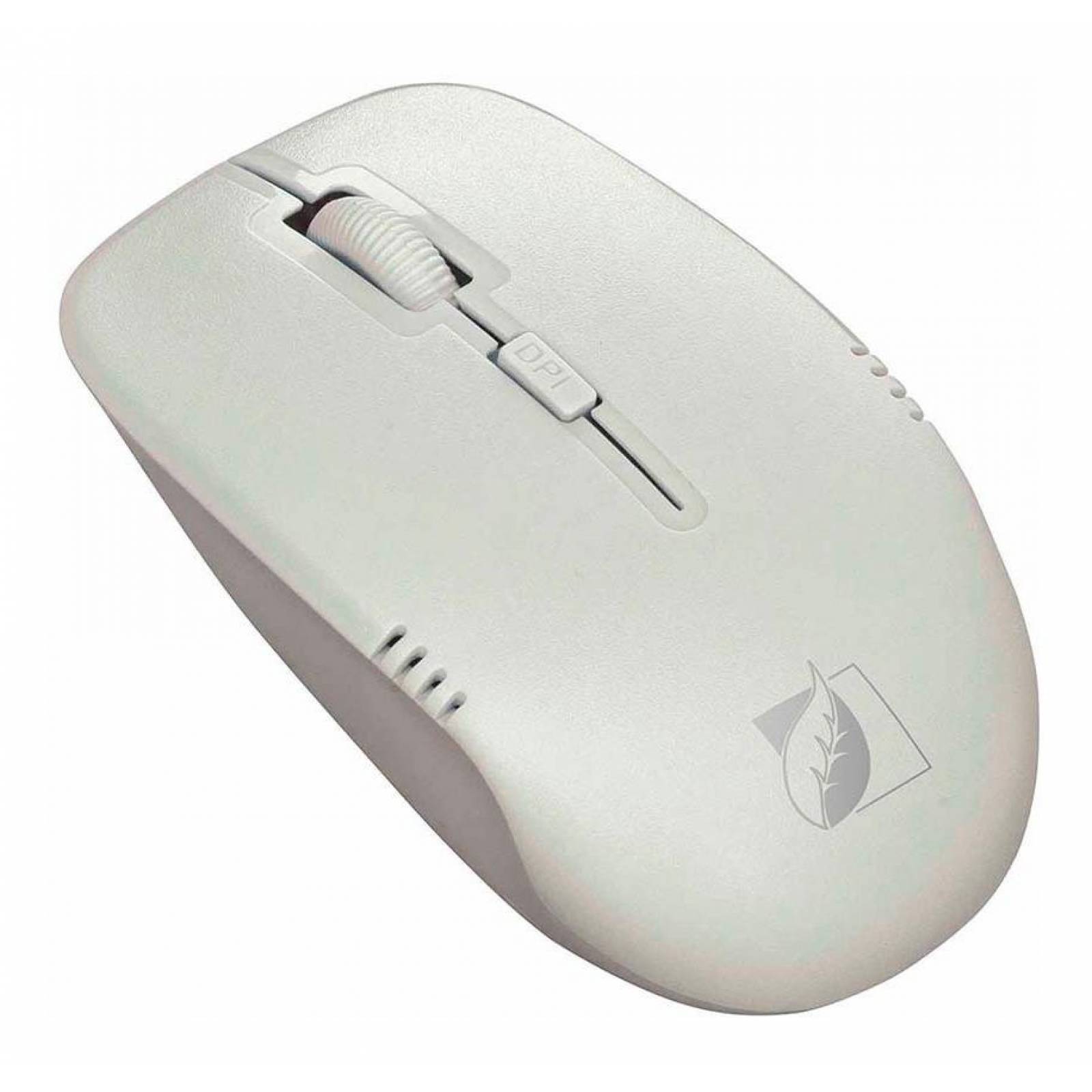 Mouse Inal Mbrico Green Leaf Dpis Ergon Mico Blanco