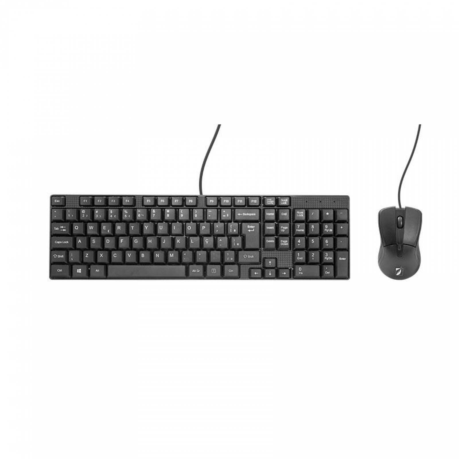 Kit de teclado multimedia texturizado y mouse Green Leaf 18-8323 