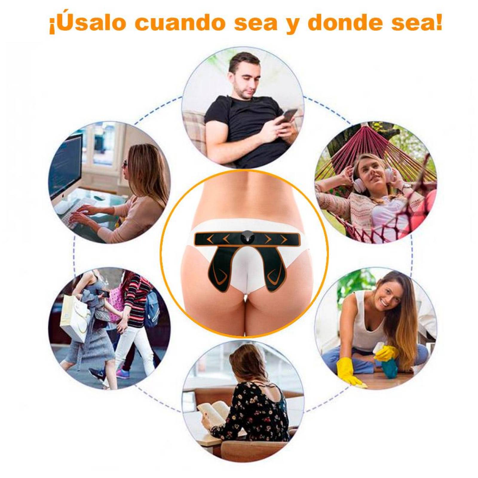 Electro Estimulador Tonificador Gluteos Cintura Piernas Ems 