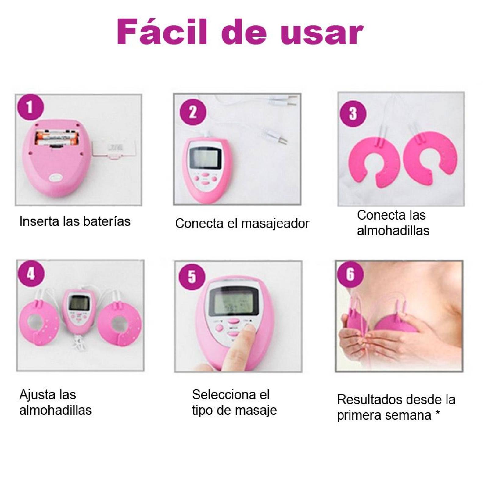 ELECTRO ESTIMULADOR PECHO VAK MASAJEADOR EMS TONIFICADOR .