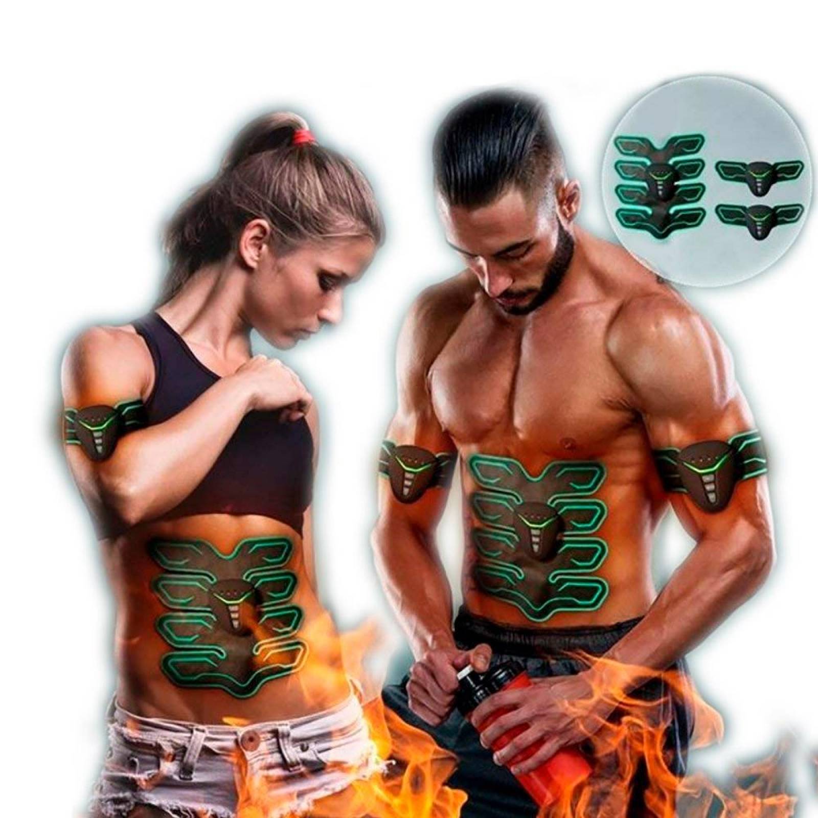 Electro Estimulador Muscular Vak Ems PRO Pad 8 Abdominales