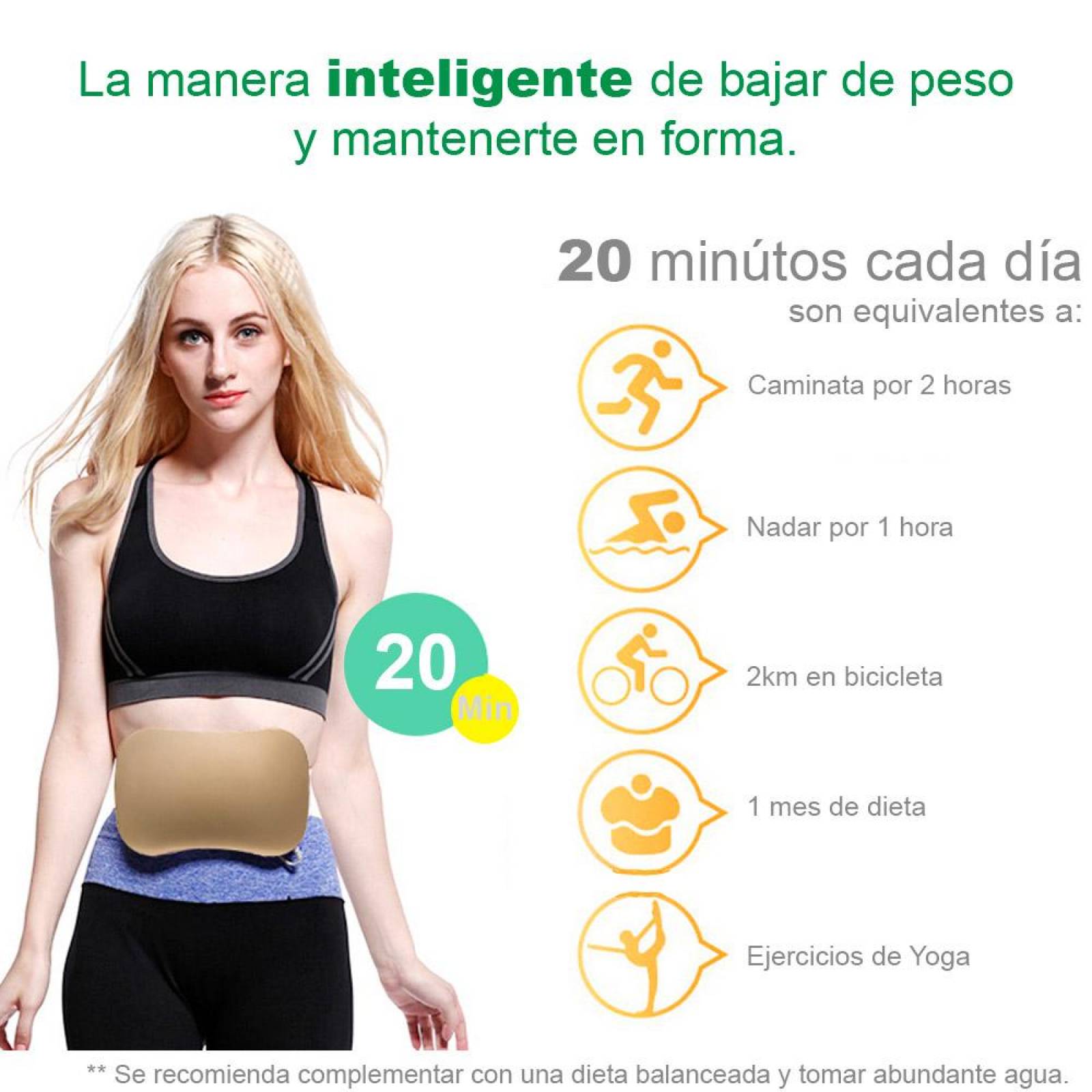 Cinturon Reductor Vak 309 tonificador cintura Abdomen Slim 