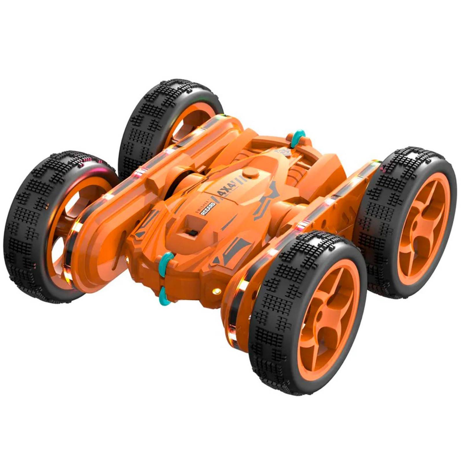 Carro eléctrico Vak 1842 doble lado Todo Terreno luces trucos control Naranja