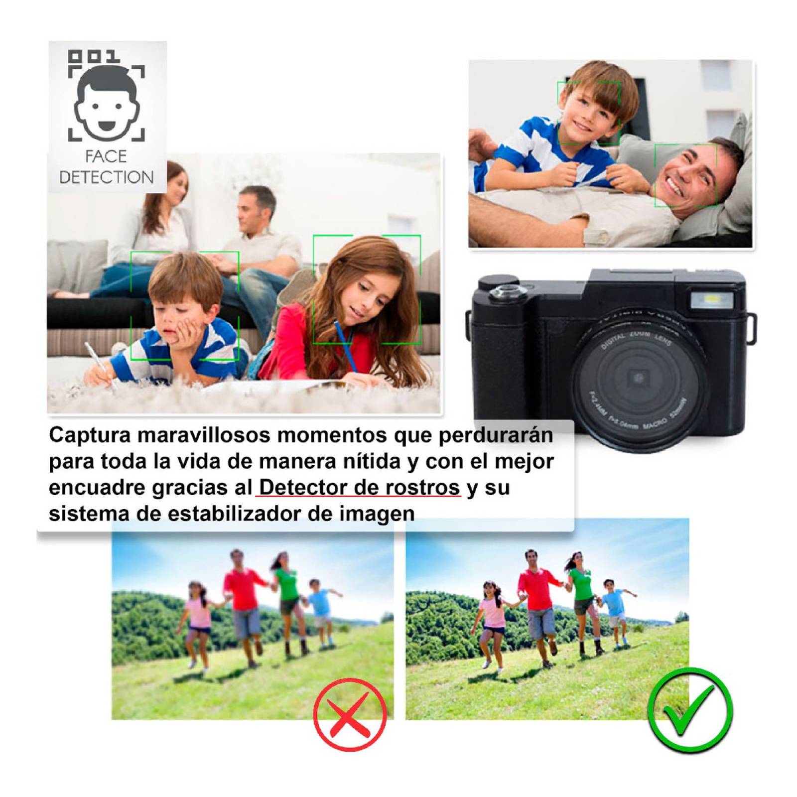 Camara Digital Vak RF 3  Lcd 48mp Zoom Optico 4k.