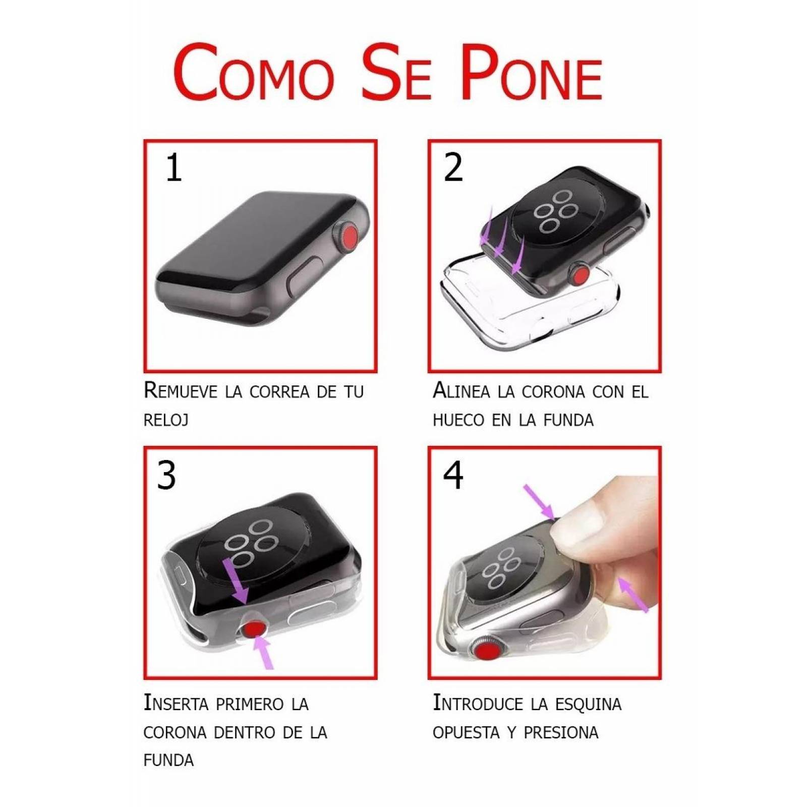 Funda Protector Apple Watch Series 1 2 3 4 Transparente 