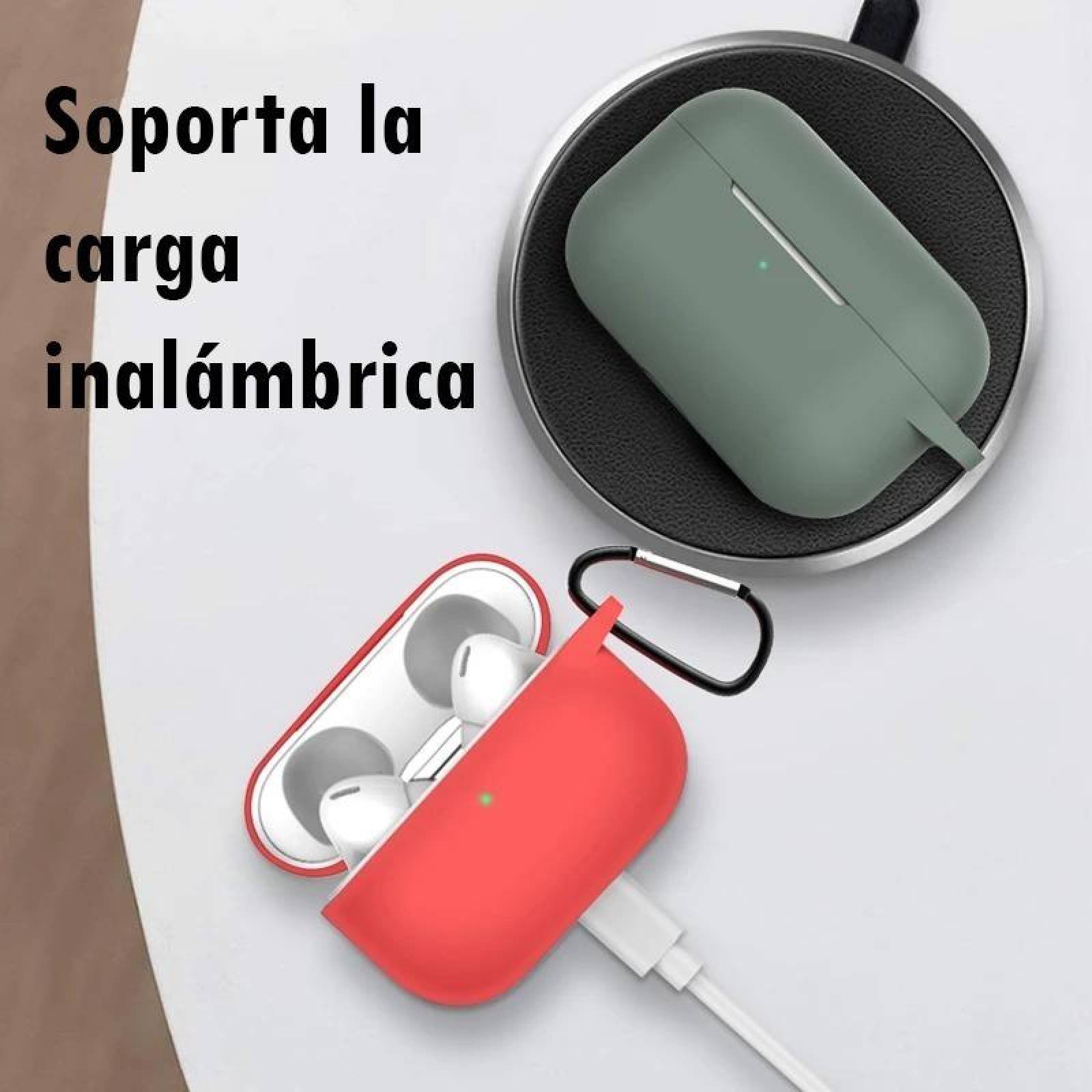 Funda Silicon Para AirPods Pro Gadget Collection Mx Con Gancho Verde Limon