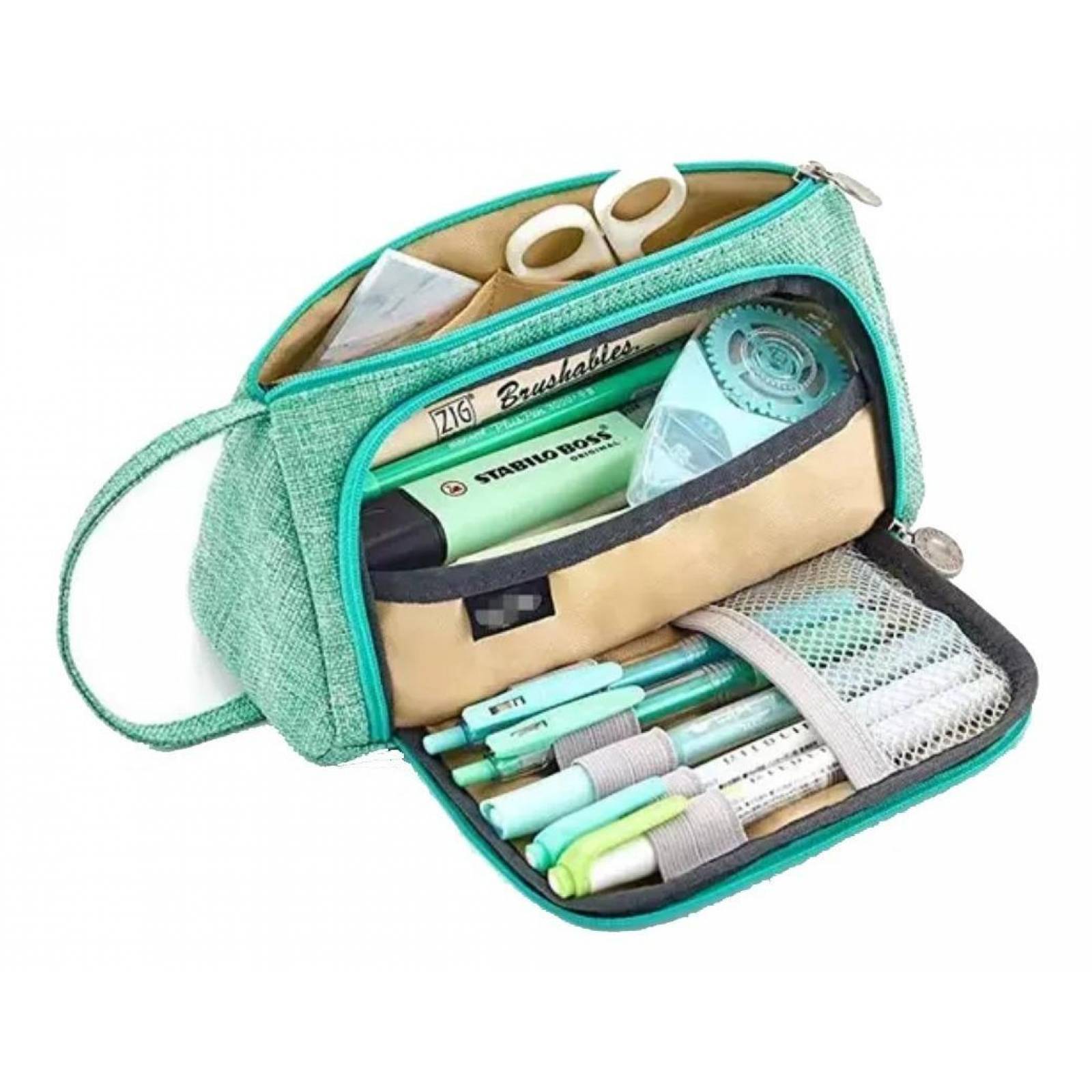 Lapicera Cosmetiquera Organizadora Gadget Collection Mx Verde