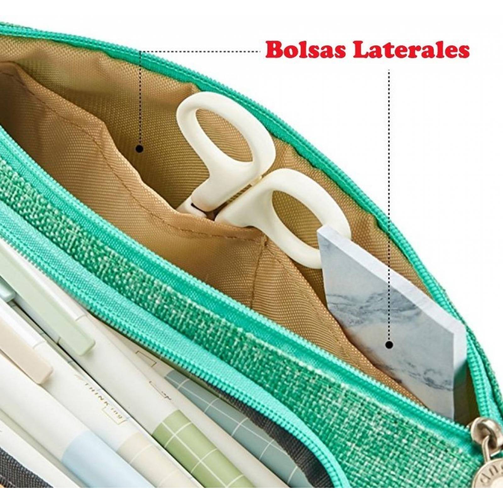 Lapicera Cosmetiquera Organizadora Gadget Collection Mx Verde