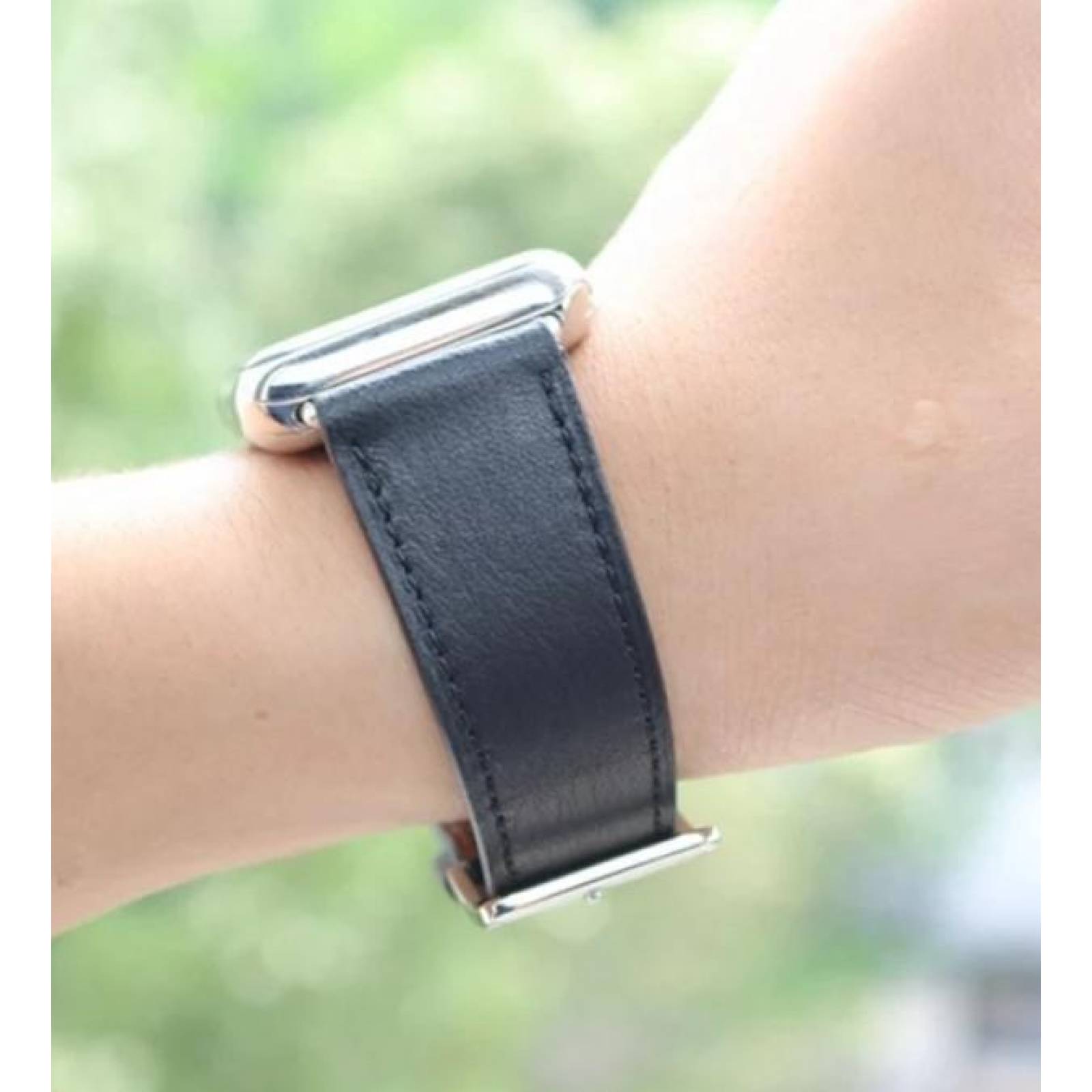 Correa De Piel Con Broche Desplegable Para Apple Watch