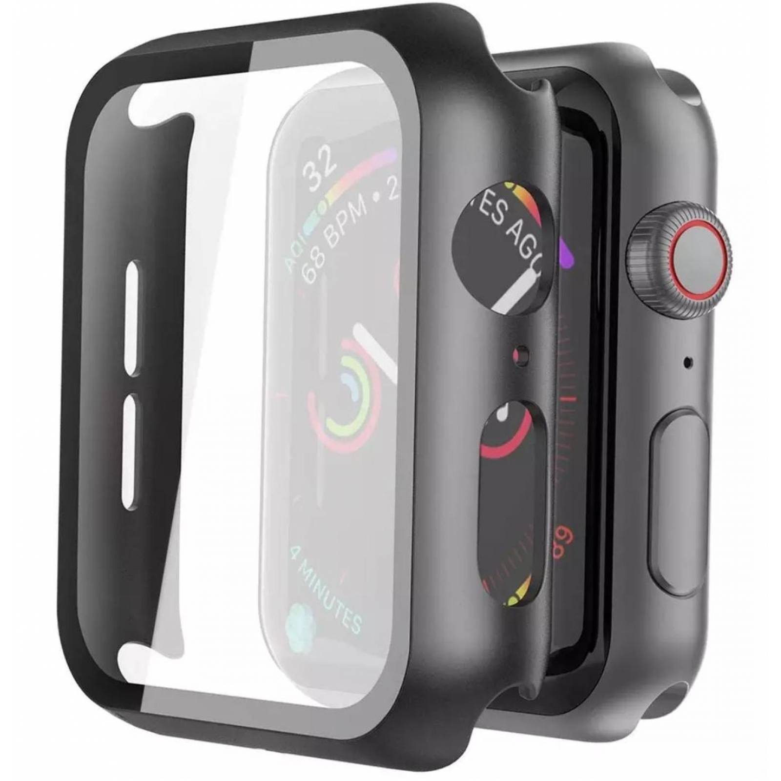 Funda Protector Con Mica de Cristal Templado para Apple Watch Series 4 Y 5 De 40 y 44MM 