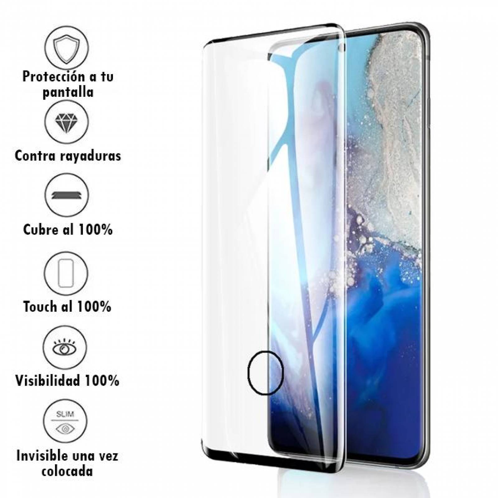 Mica de Cristal Templado Curvo para Samsung S20