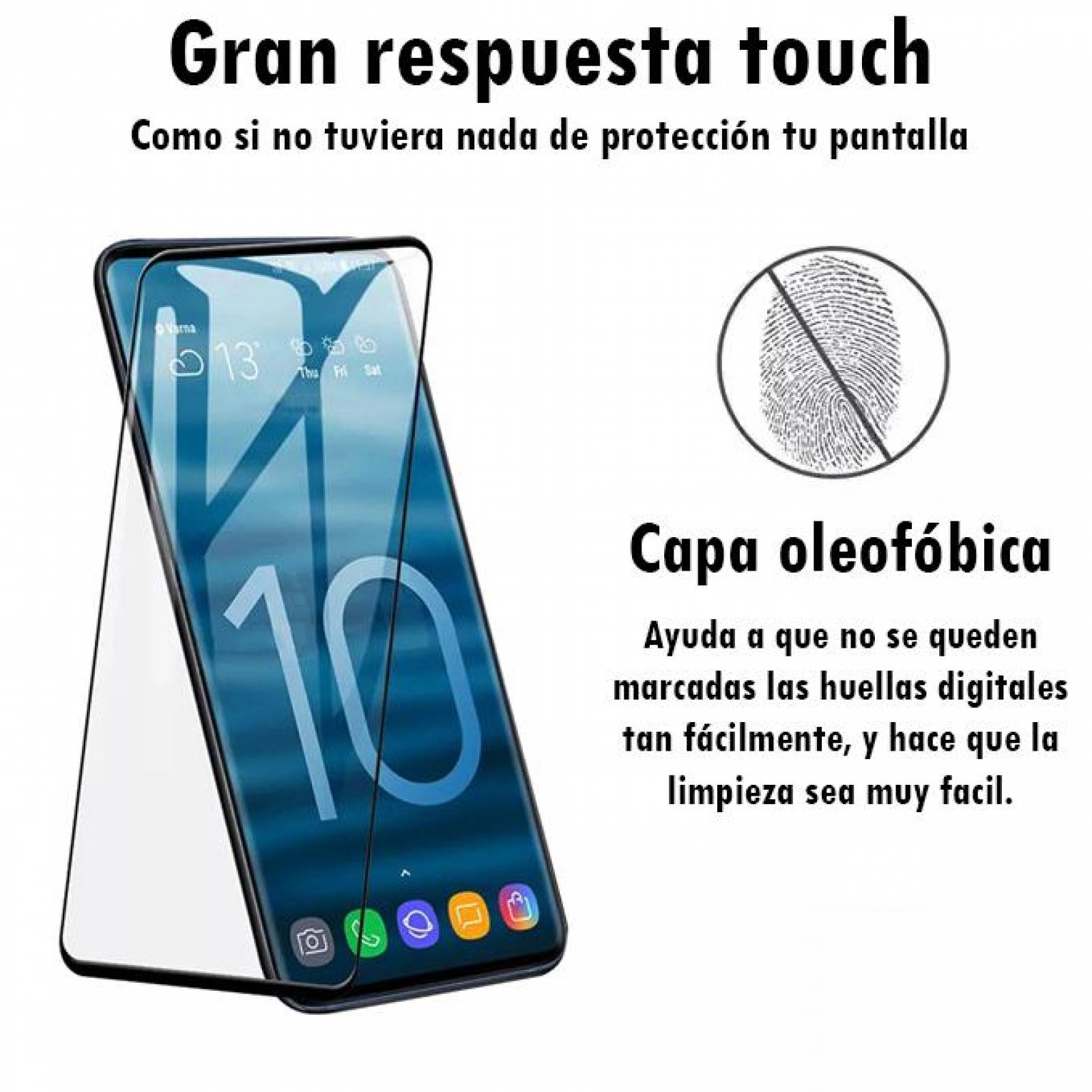 Mica de Cristal Templado Curvo para Samsung S10 Plus