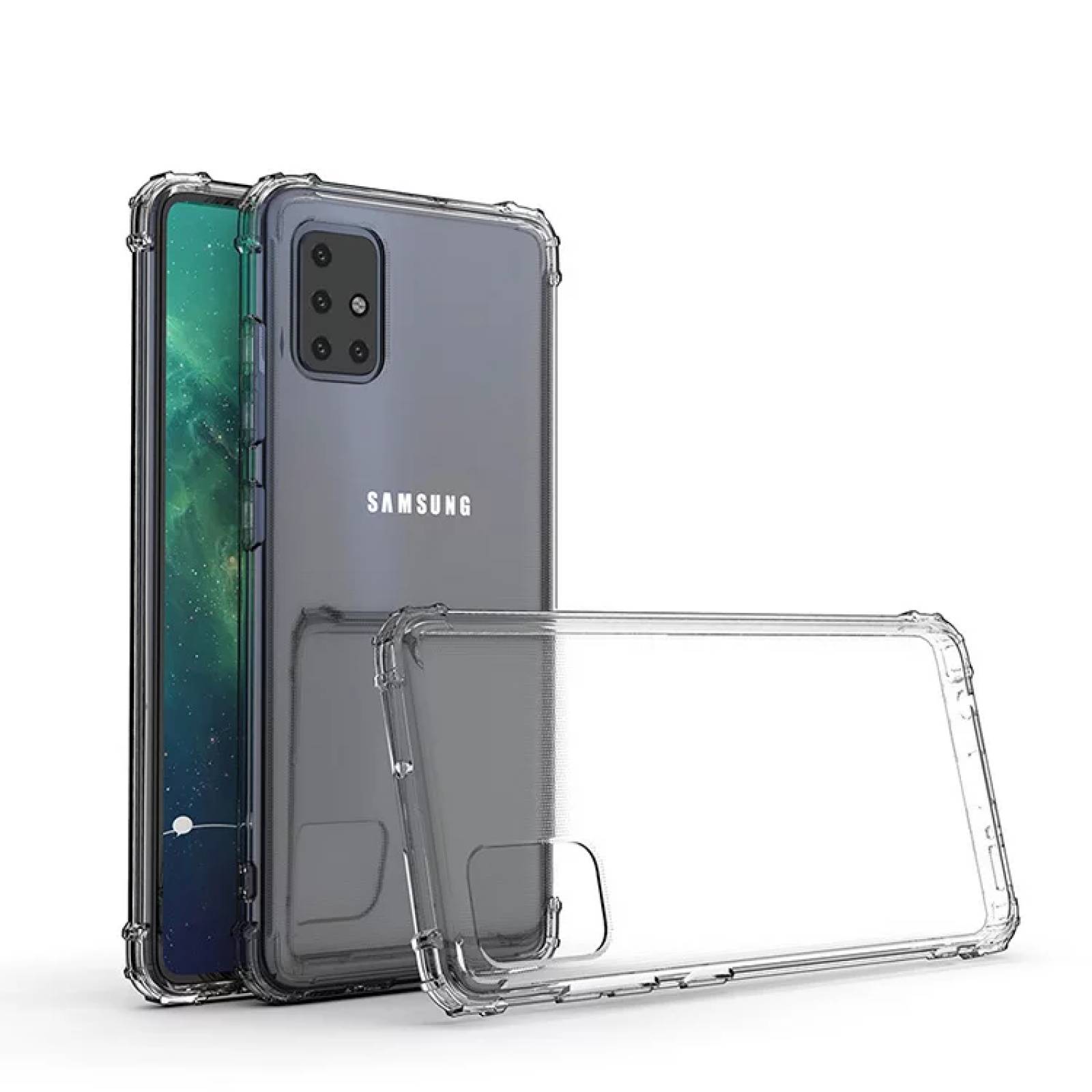 Funda Transparente Antishock para Samsung A71