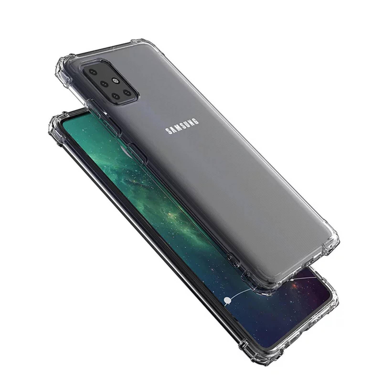 Funda Transparente Antishock para Samsung A71