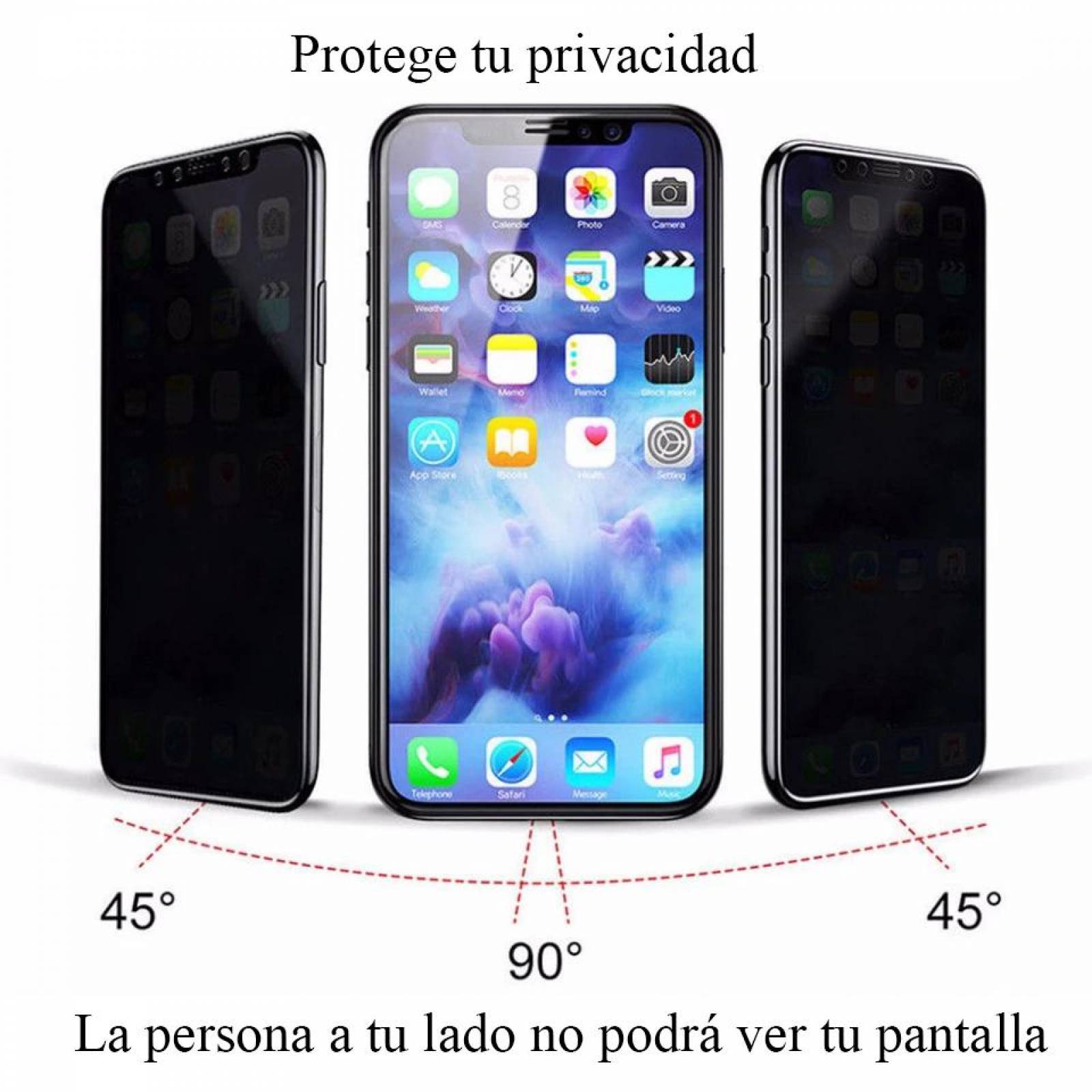 Mica Cristal Templado Privacidad para Apple iPhone 11 Pro Max