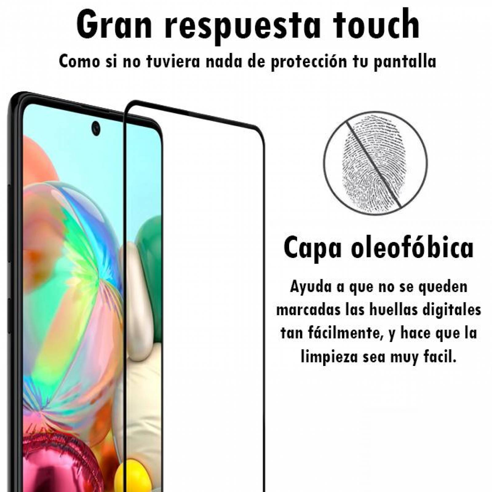 Mica de Cristal Templado para Samsung A71