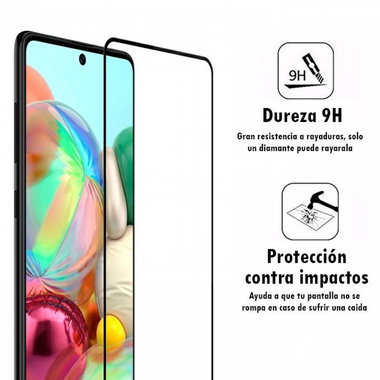 Mica de Cristal Templado para Samsung A71