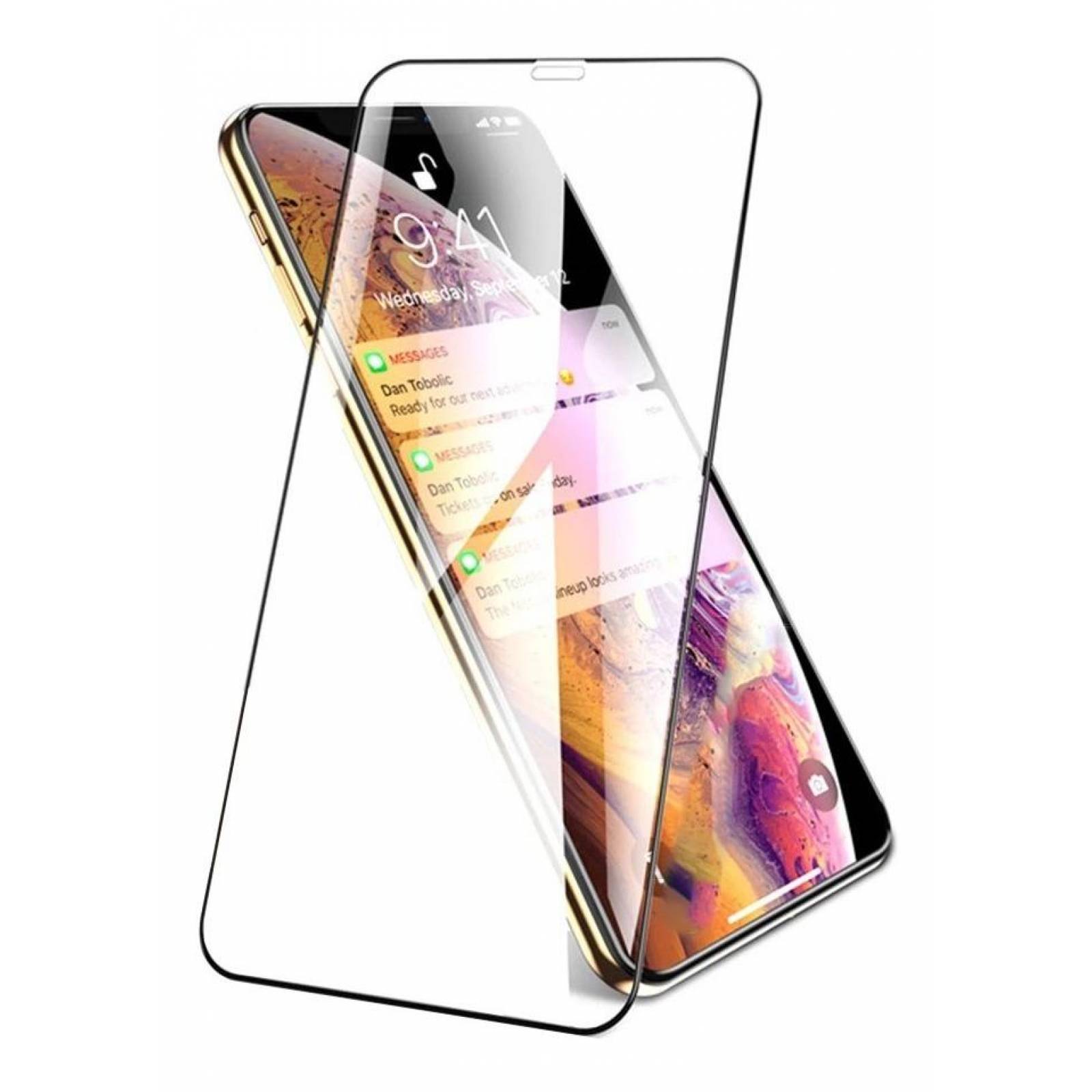 Mica Cristal Templado 9D Para iPhone 11 Pro Max y iPhone XS Max