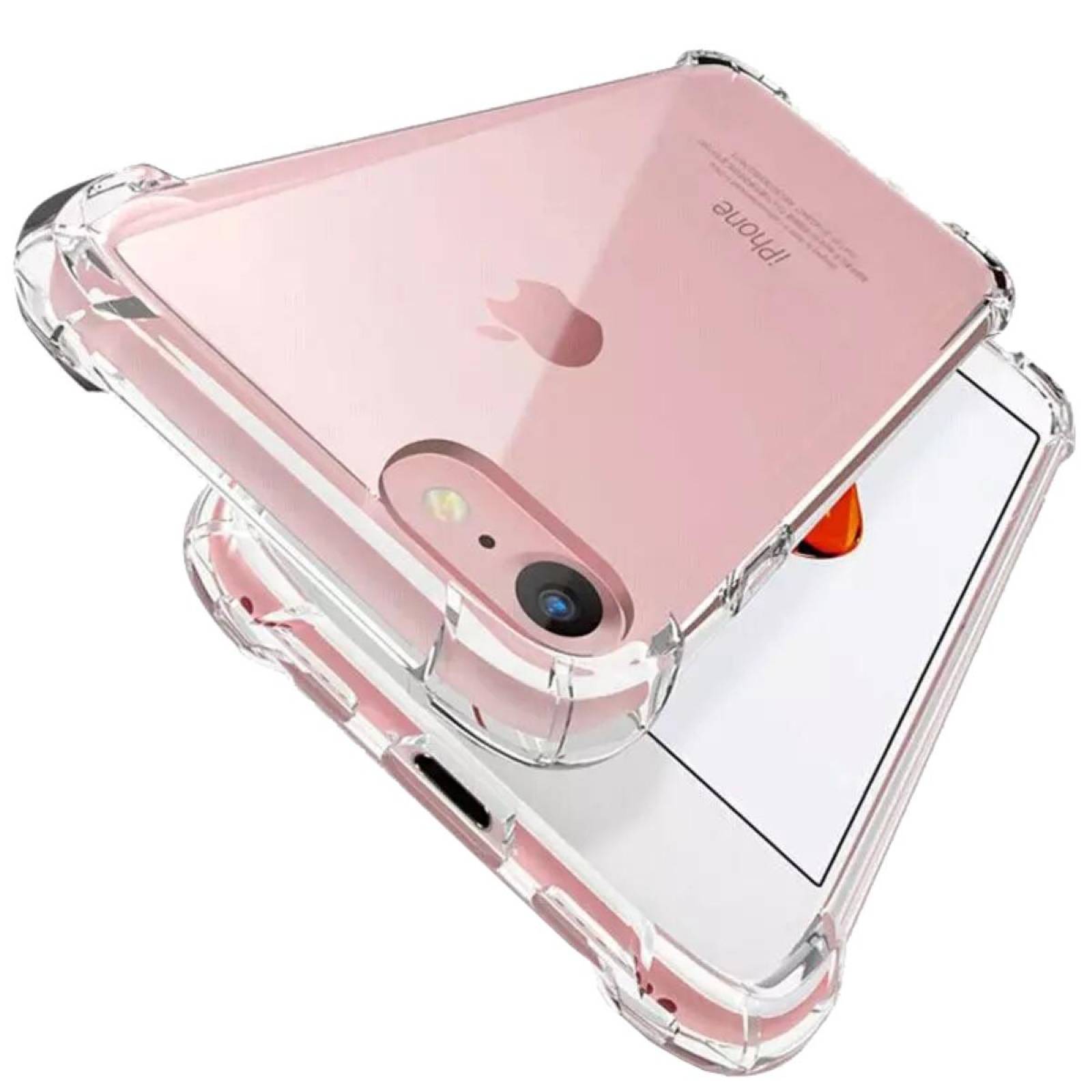 Funda transparente airbag antishock para iPhone Se 2020, iPhone 8 y 7