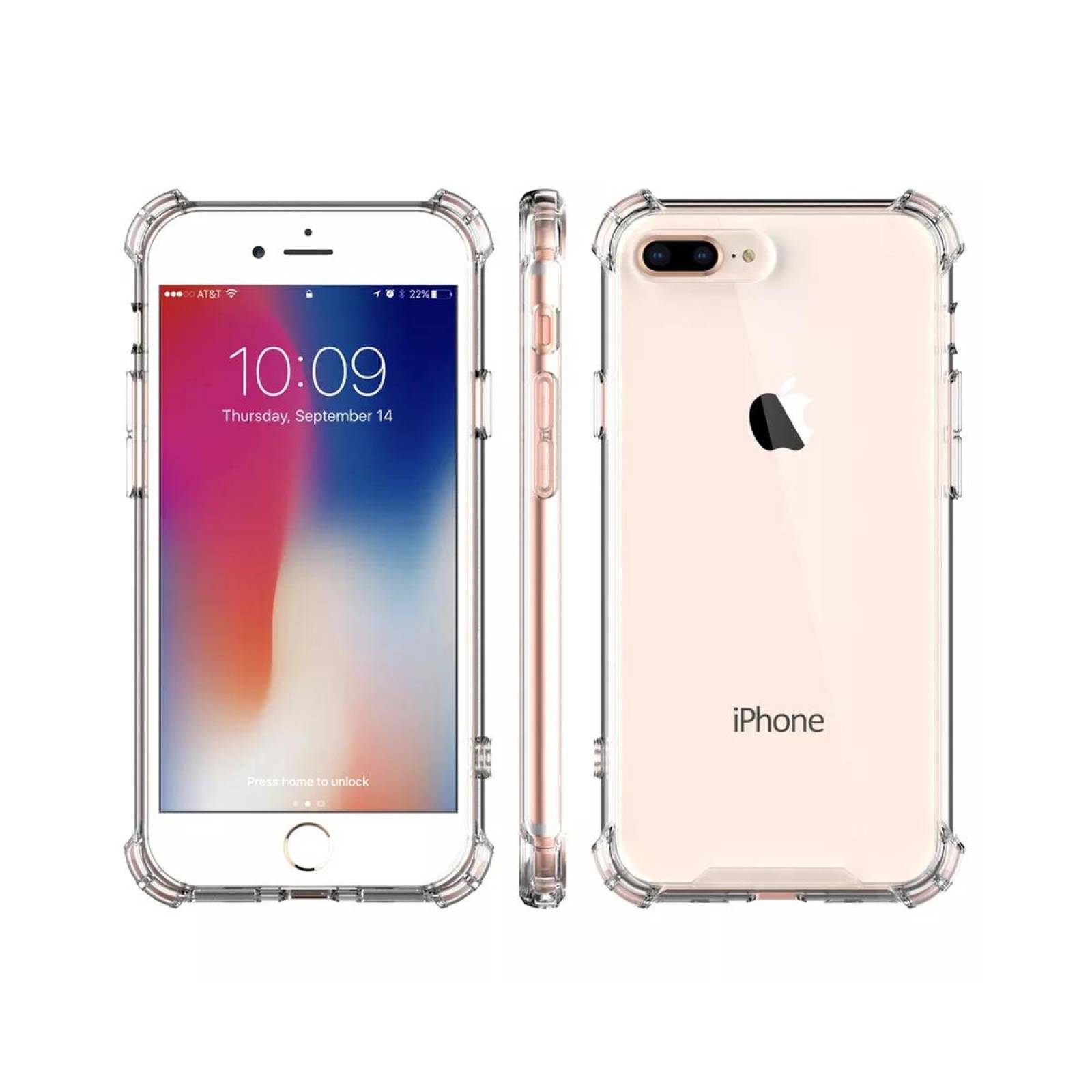 Funda transparente airbag antishock para iPhone Se 2020, iPhone 8 y 7