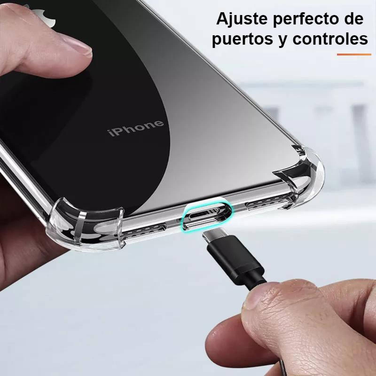 Funda transparente airbag antishock para iPhone Se 2020, iPhone 8 y 7