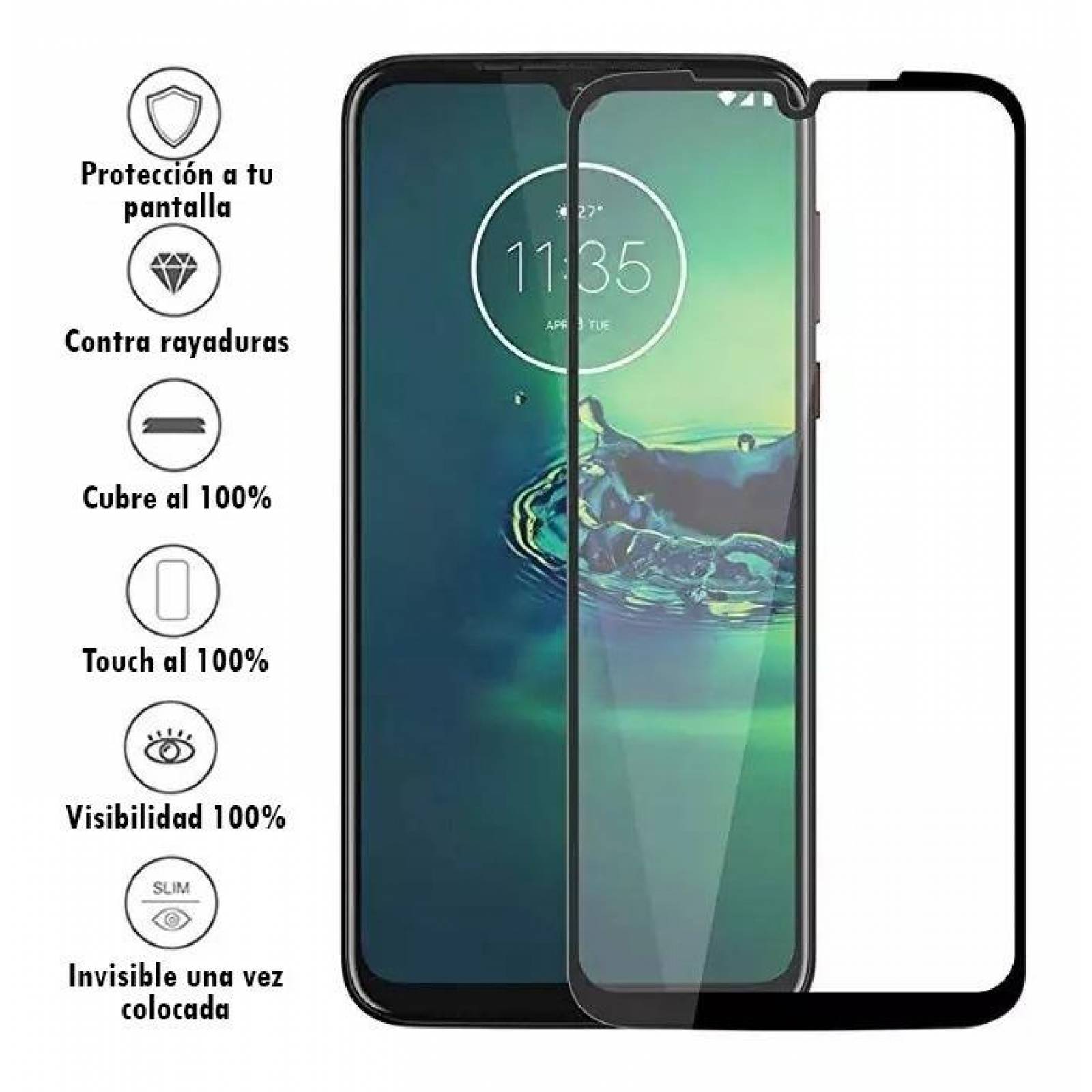 Mica Cristal Templado para Moto G8 Play