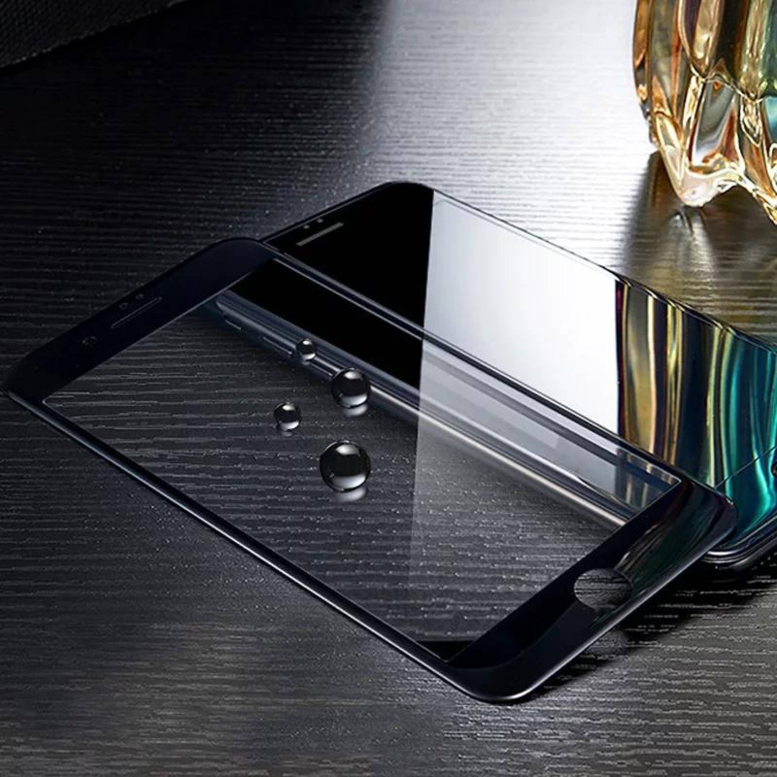 Mica Cristal Templado 9d Para iPhone 7 iPhone 8 Negro