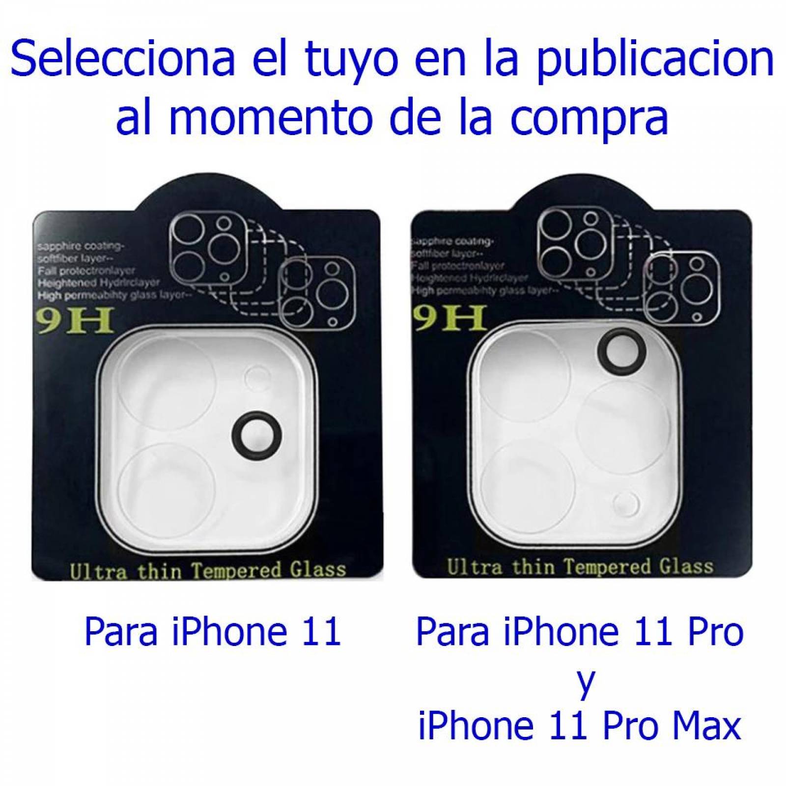 Mica cristal Templado Camara  de iPhone 11 Normal