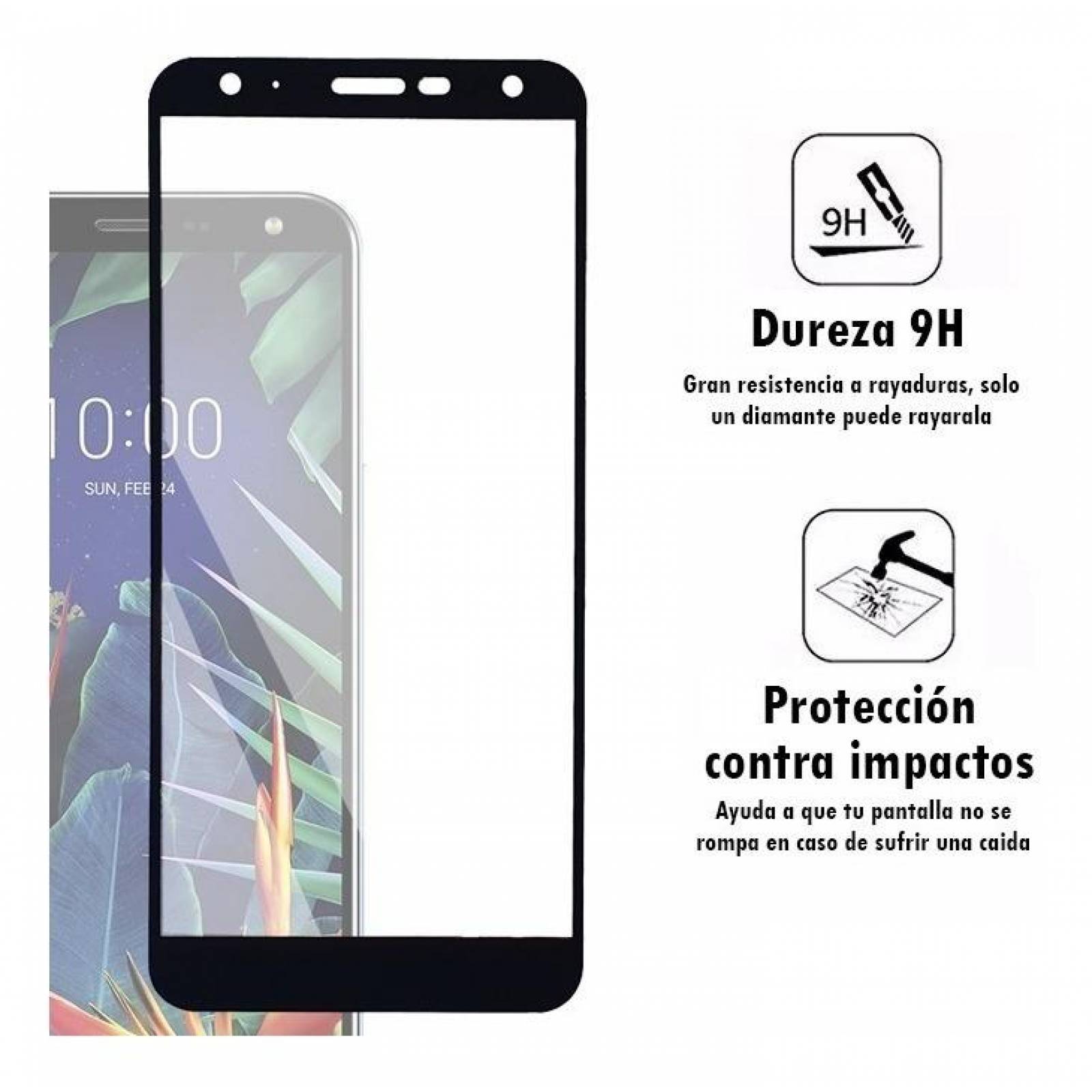 Mr.Shield [Paquete De 3] Diseñado Para LG K40 [vidrio Templado Japonés] [dureza 9H] [cubierta Completa] Protector De Pantalla Con Reemplazo De Por Vida
