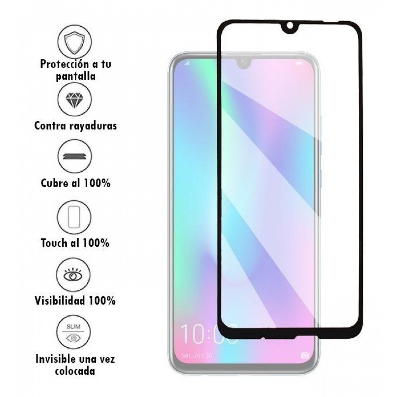 Mica de cristal templado para Teléfono Honor Honor 10 Lite