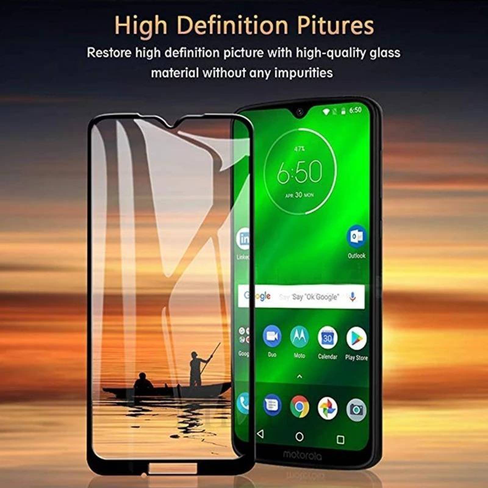 Mica De Cristal Templado Para Motorola Moto G7