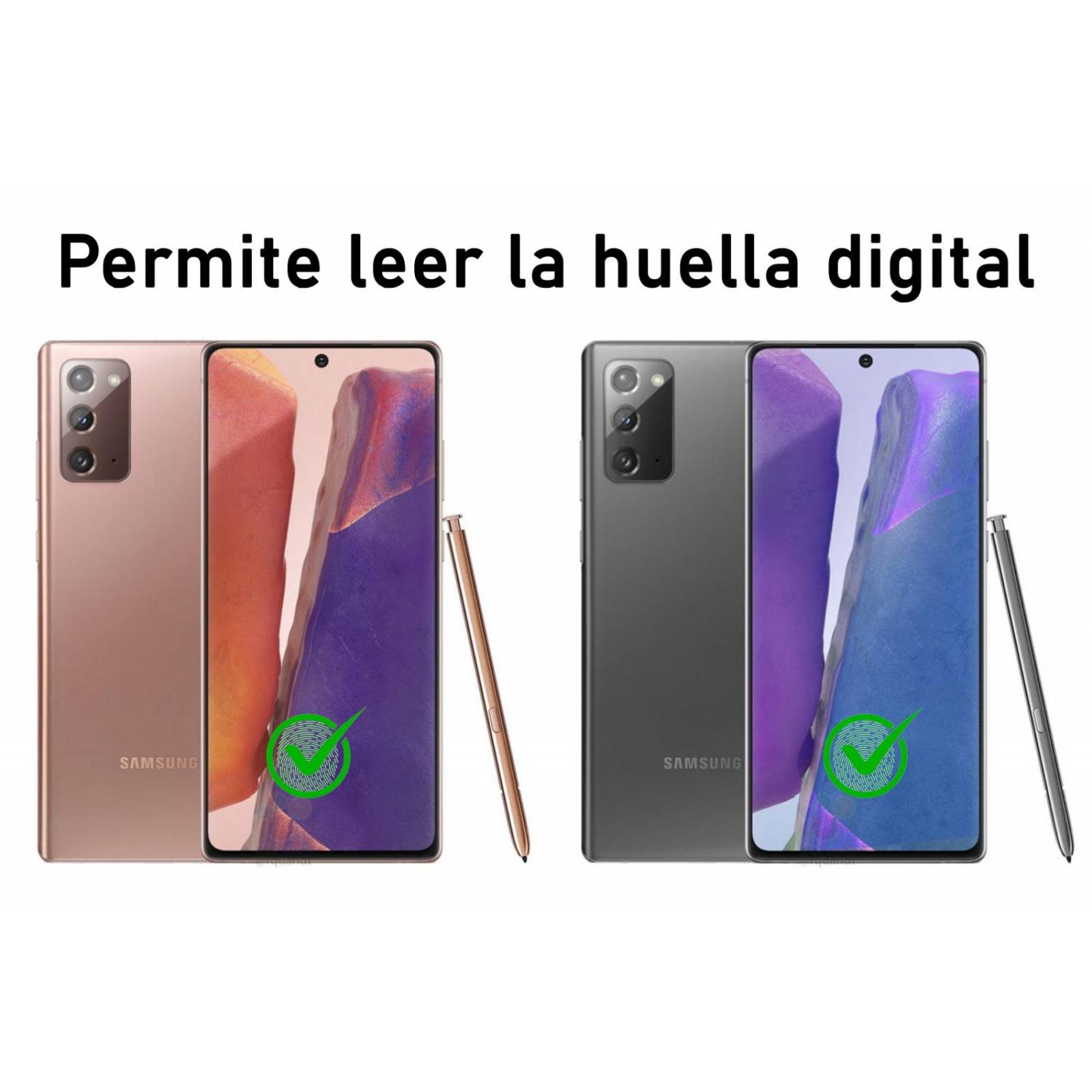 Mica de Nano Hidrogel Lee Huella Digital para Samsung Note 20 Normal