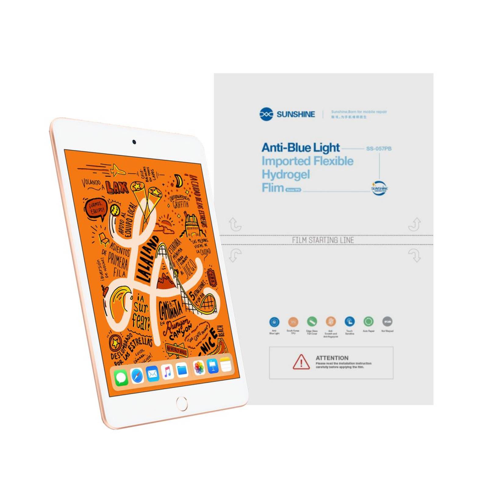 Mica Nano Hidrogel Anti Blue Ligth para iPad Mini 5