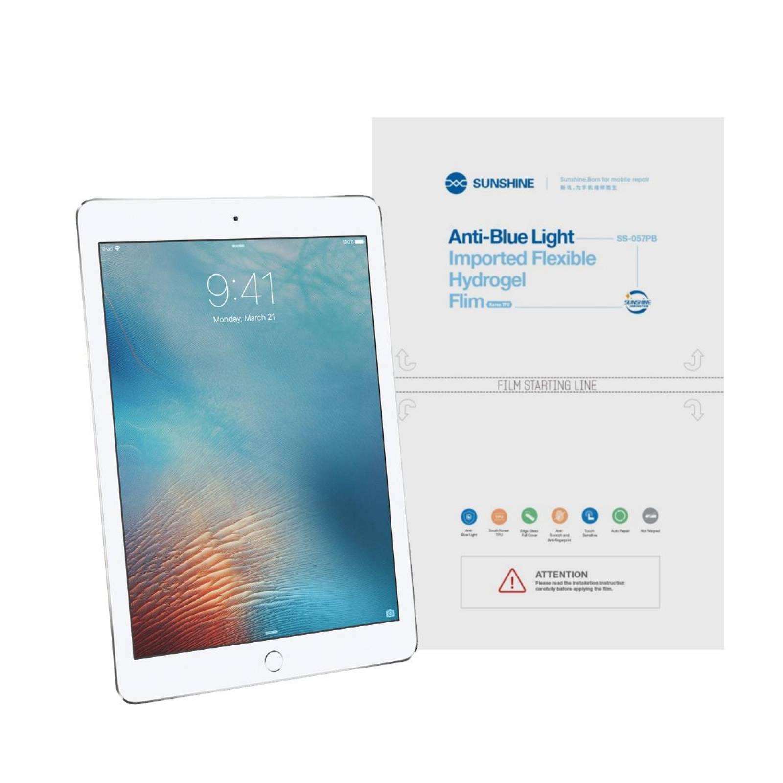 Mica Nano Hidrogel Anti Blue Ligth para iPad Pro 9.7 (2016)