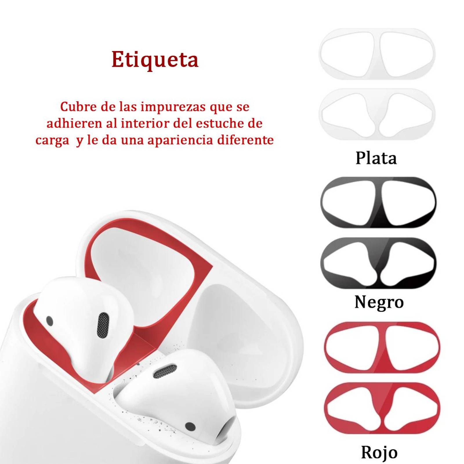Funda y kit de accesorios 9 en 1 para Airpods 2 o 1 