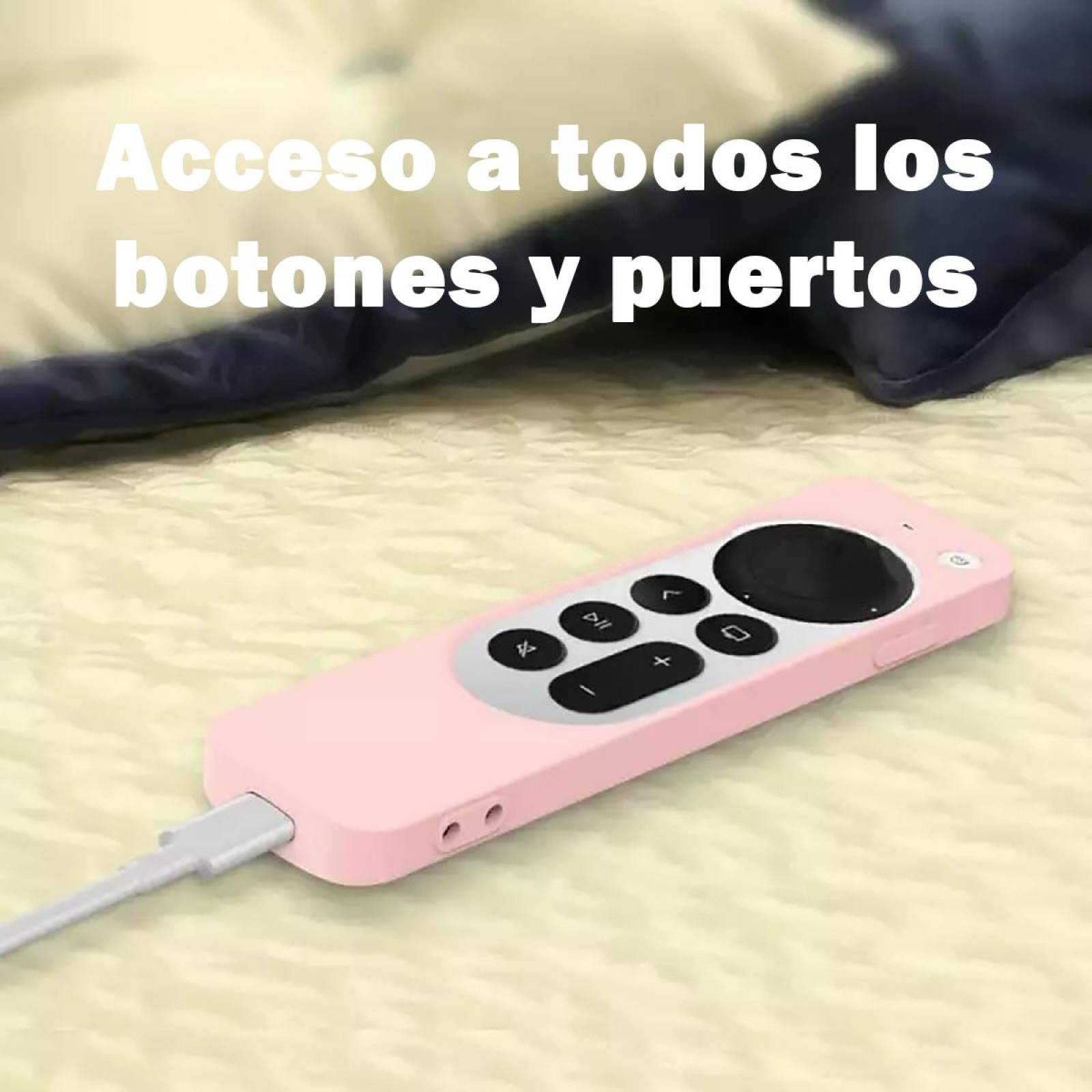 Funda para control Siri Remote 2 Gen 2021 de Apple Tv 4k Negro