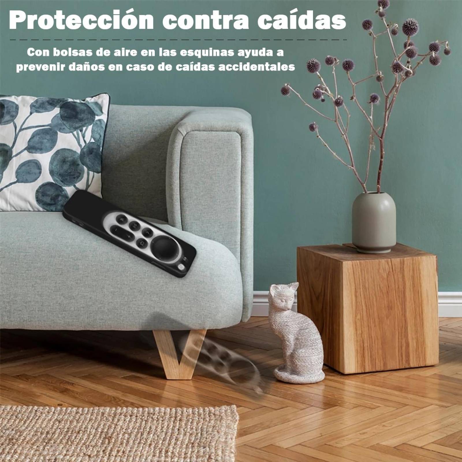 Funda para control Siri Remote 2 Gen 2021 de Apple Tv 4k Blanco