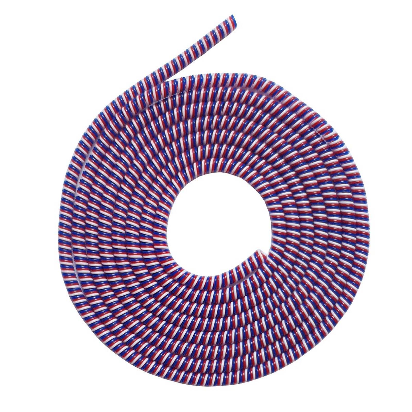 Espiral Tricolor Protector de Cable USB de 1.4 mts Largo Azul marino
