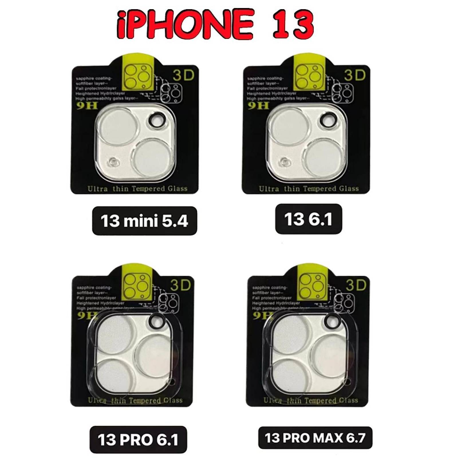 Mica de Cristal Templado para Lente de Cámara compatible con 13 Mini