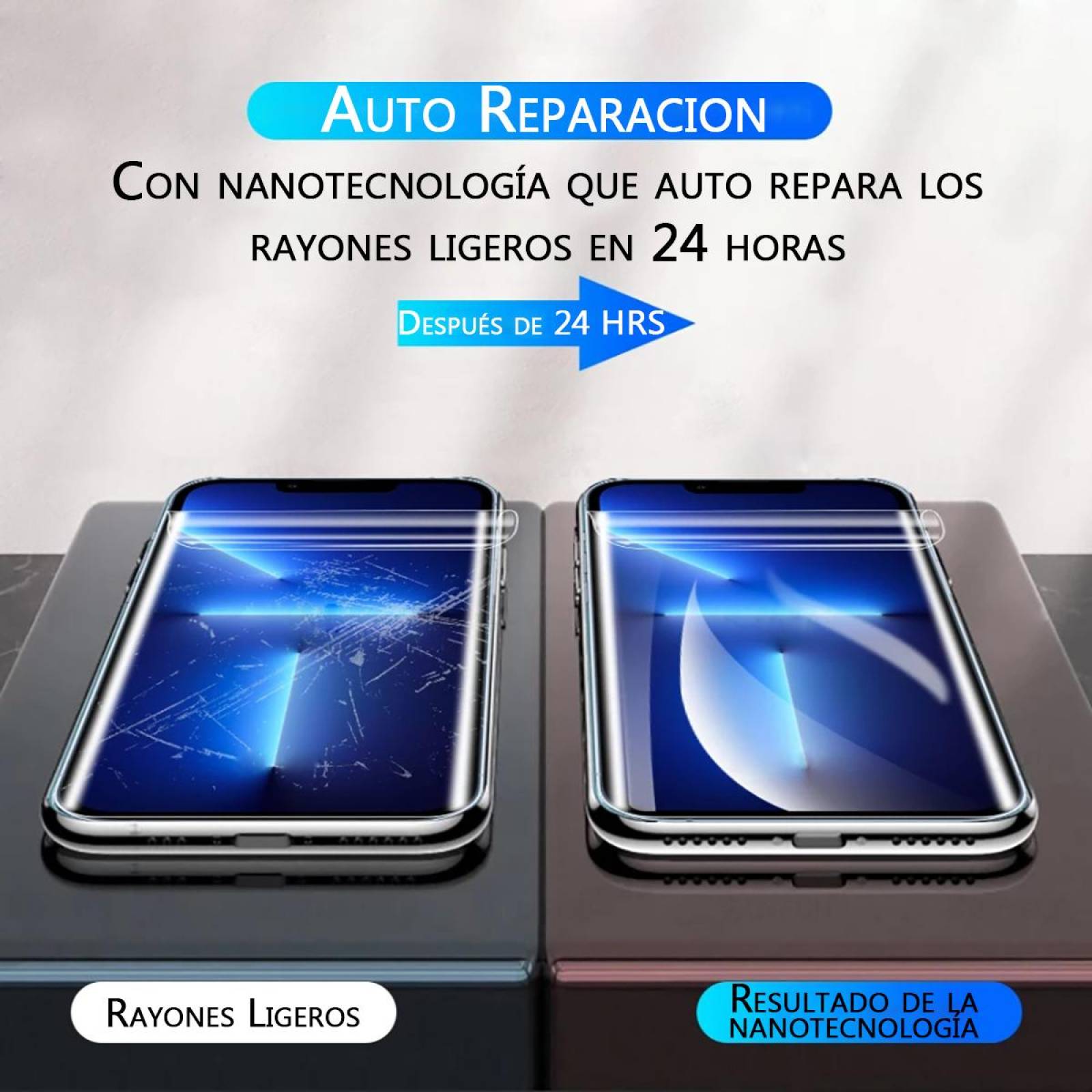 Mica Nano Hidrogel Compatible con iPhone 13 Pro Max