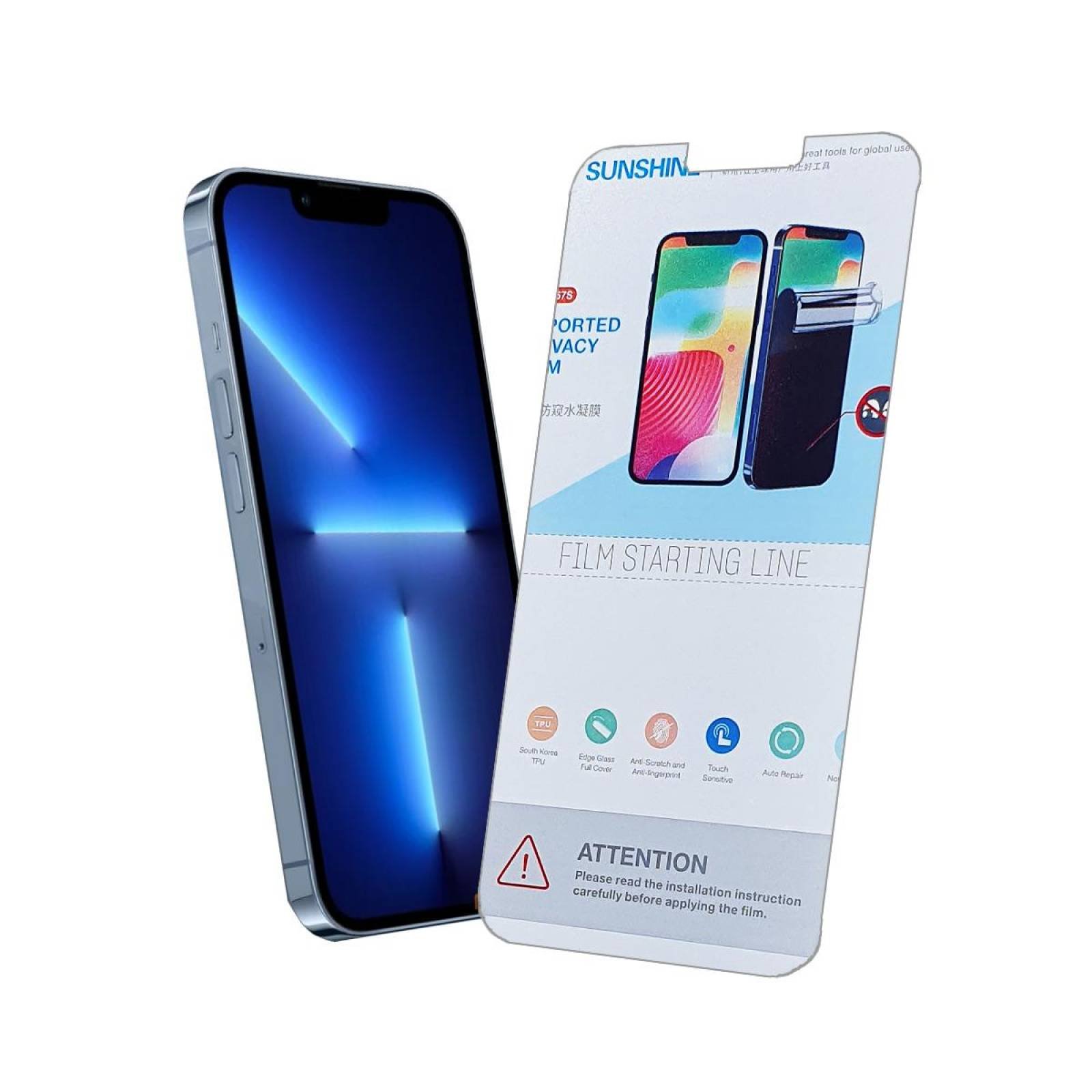 Mica De Cristal Templado Ifrogz Color Azul Para Iphone 12 Mini Glass Guard
